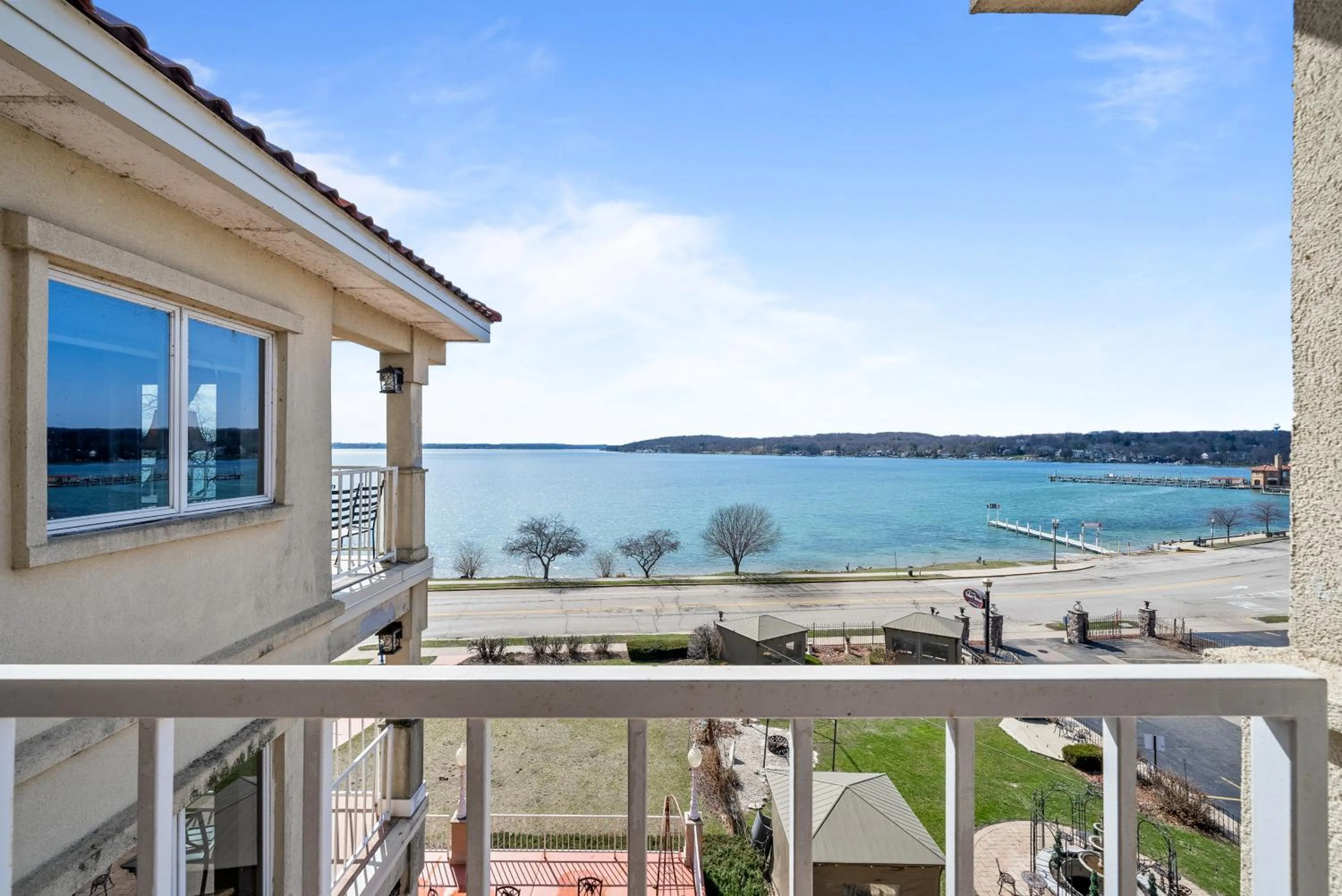 Lake view in Bella Vista Suites Lake Geneva