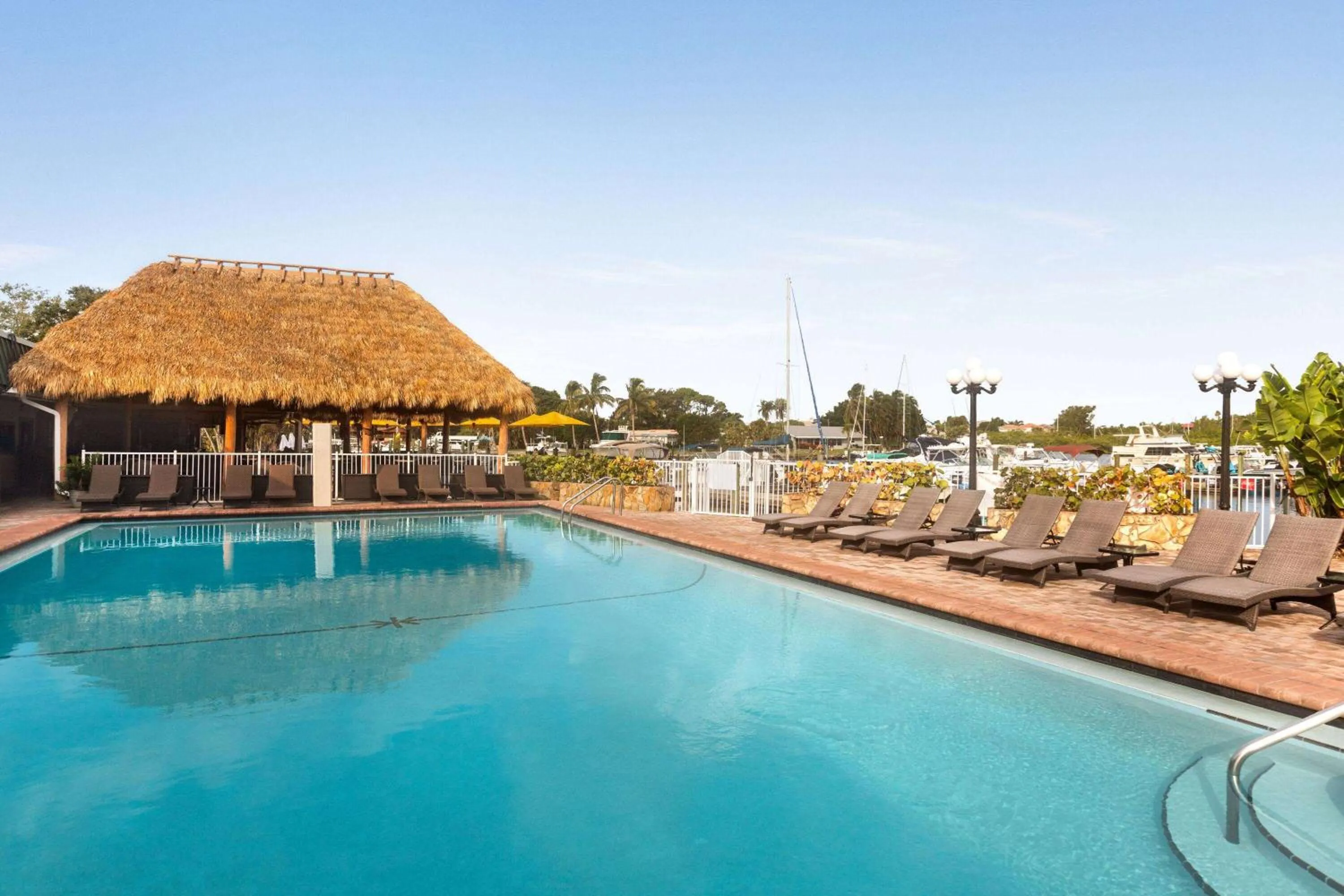 Pool view in Ramada by Wyndham Sarasota Waterfront
