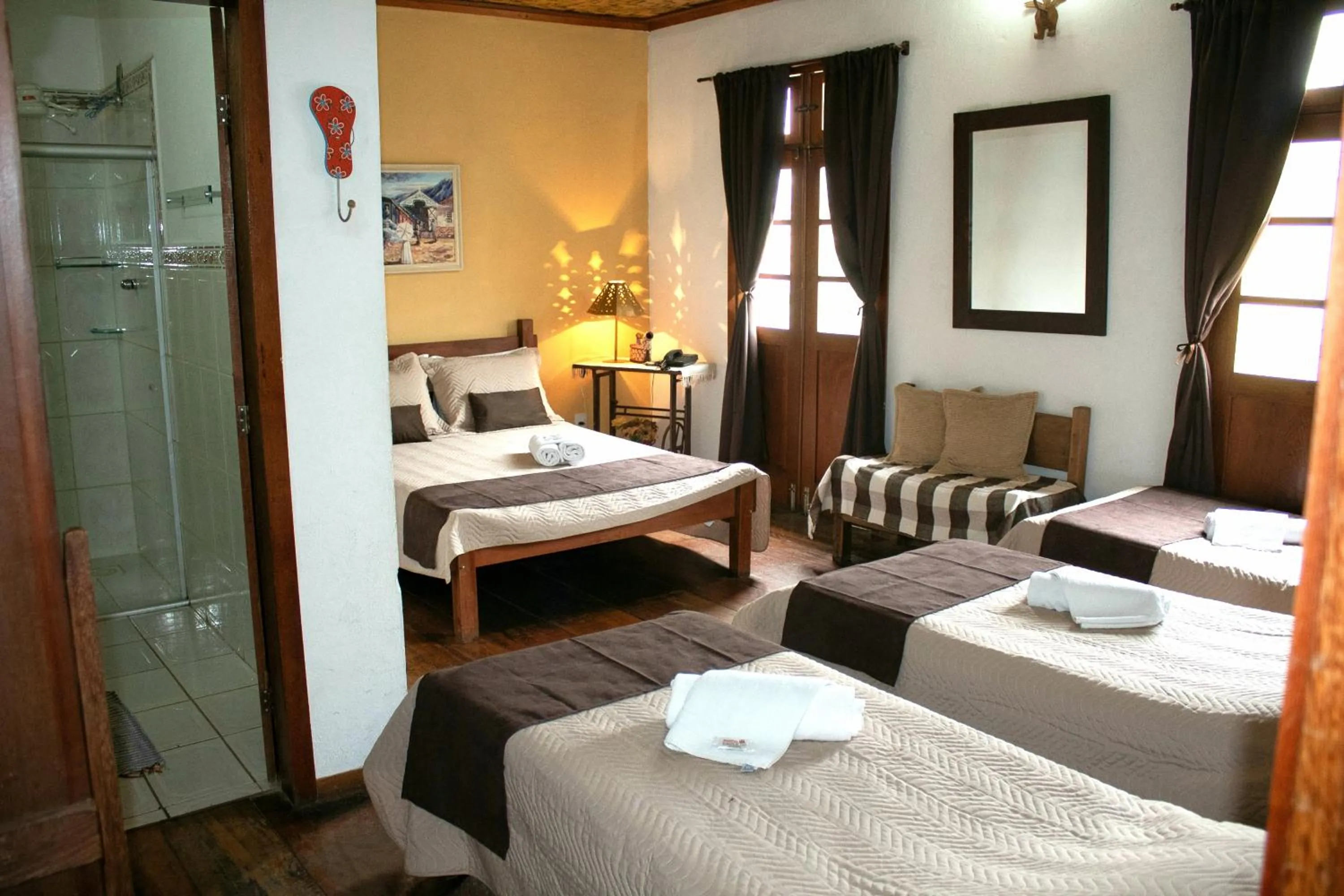 Bed in Pousada Estação do Trem