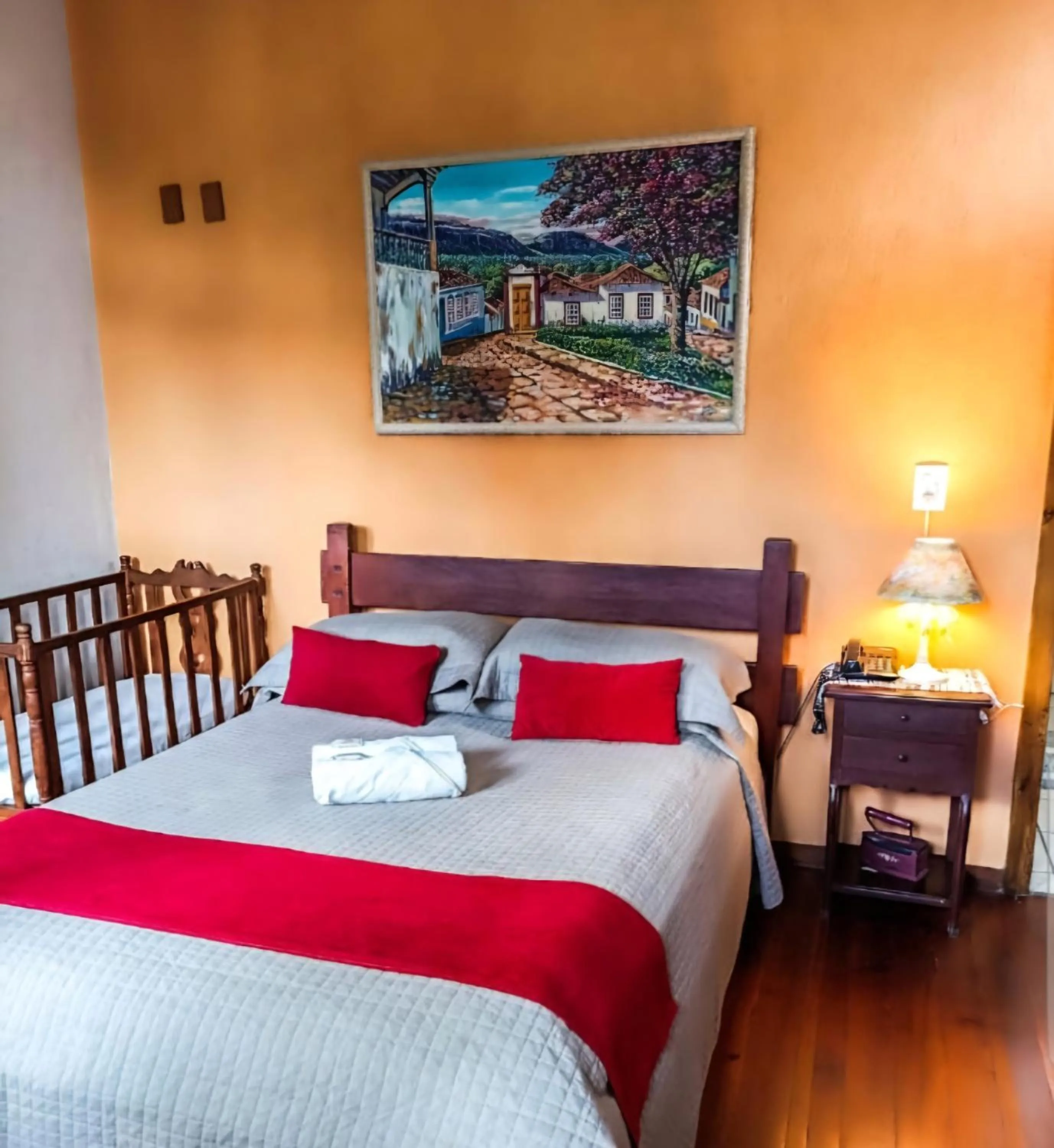 Bed in Pousada Estação do Trem