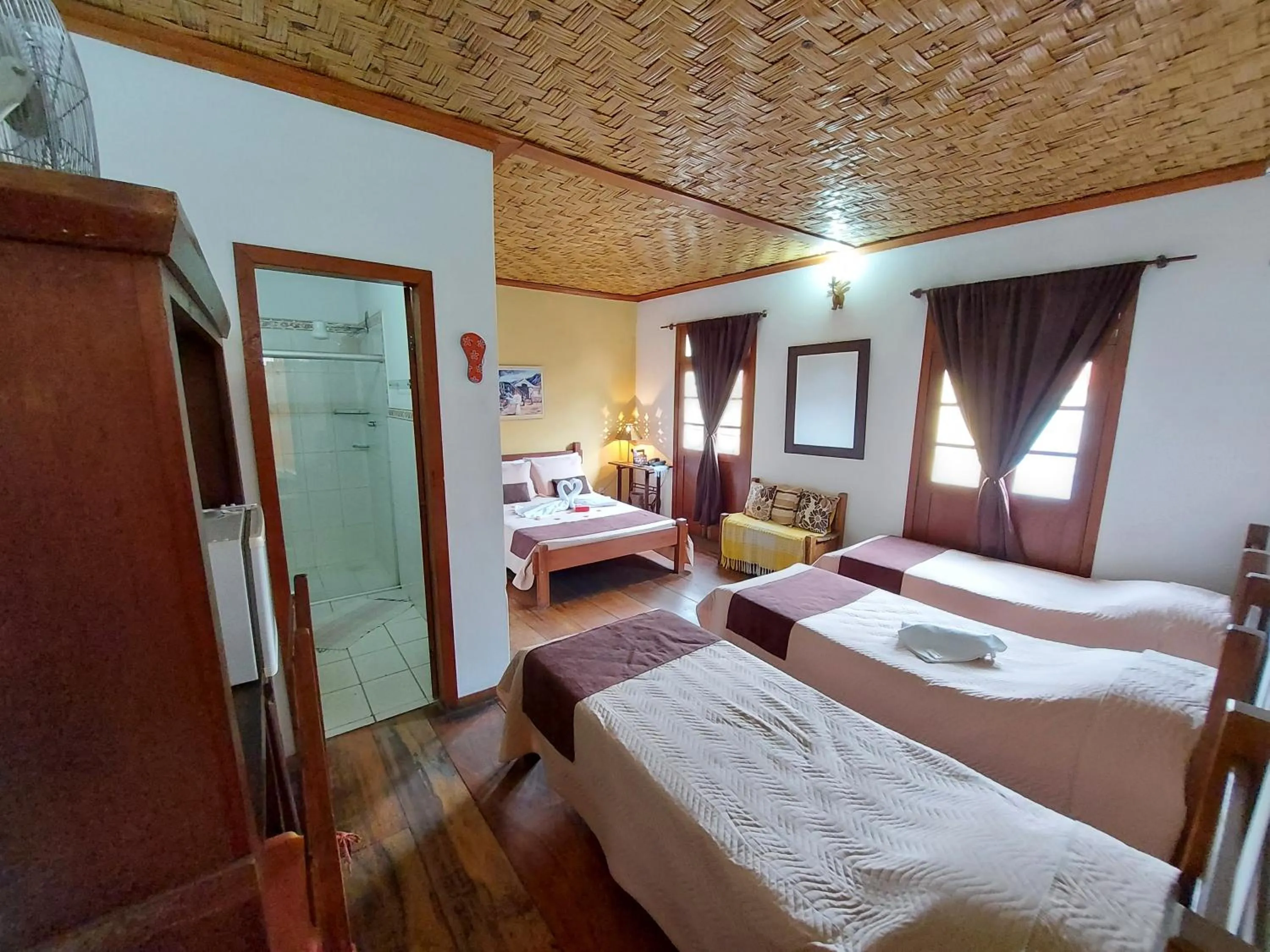 Bed in Pousada Estação do Trem