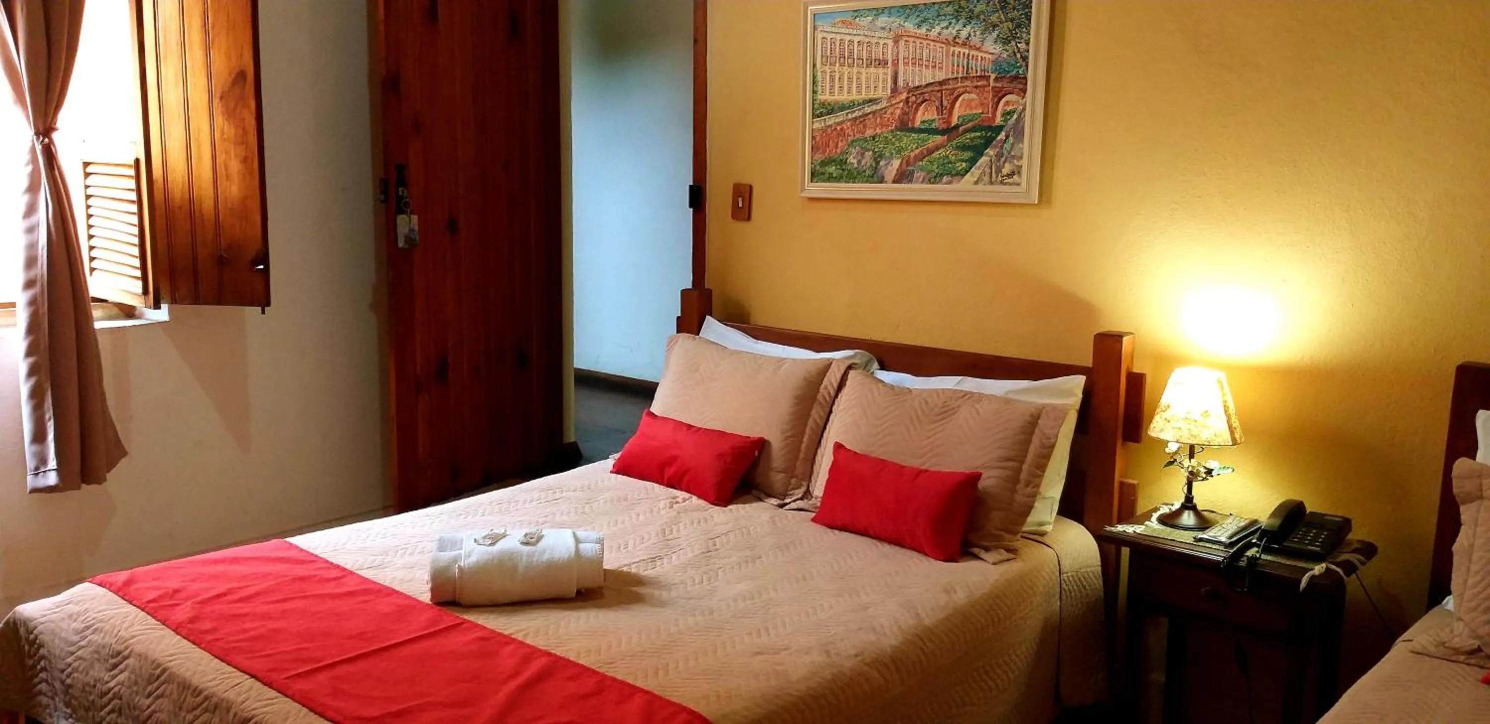 Bed in Pousada Estação do Trem