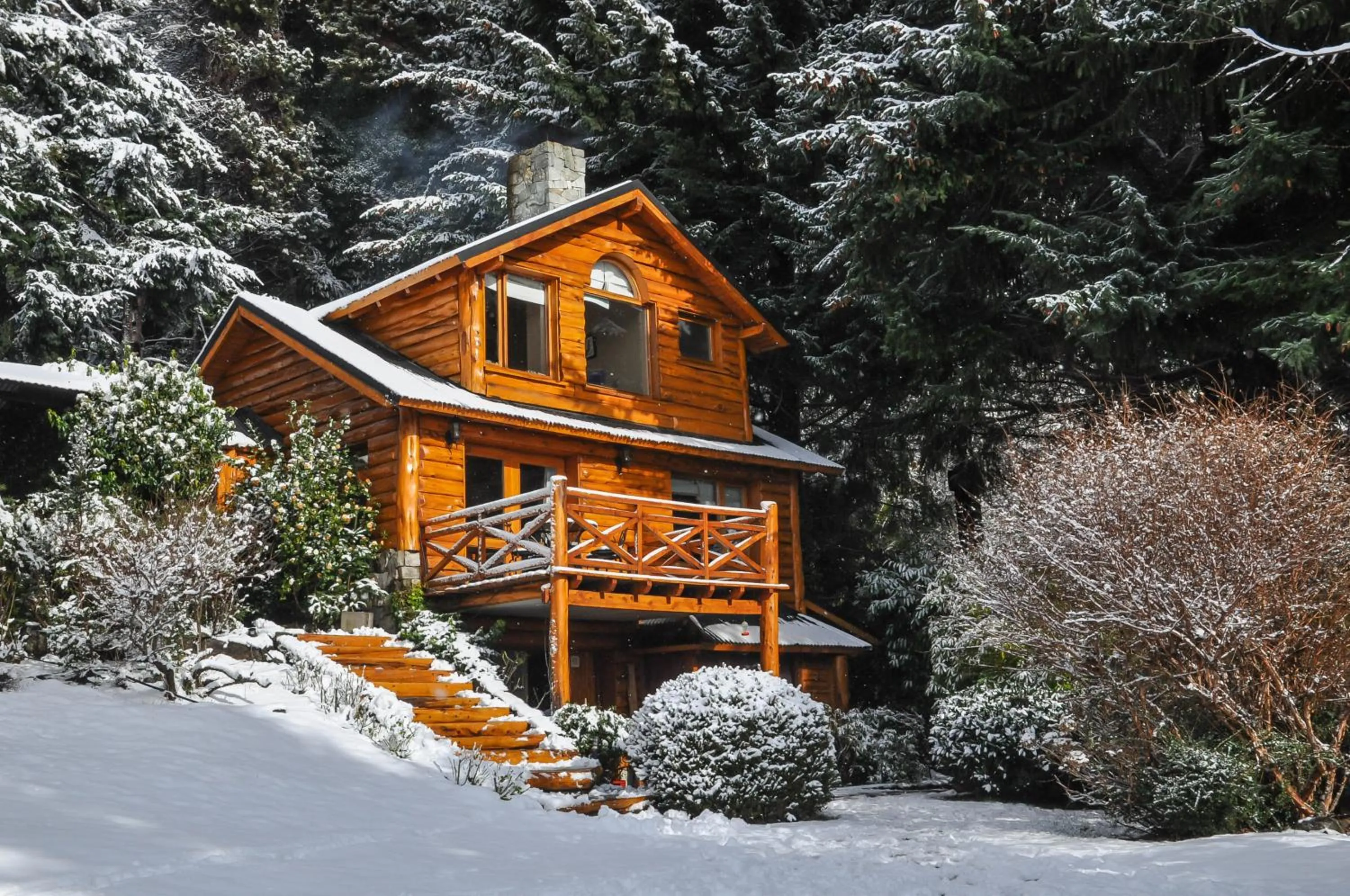 Winter in Cabañas Puerto Pireo