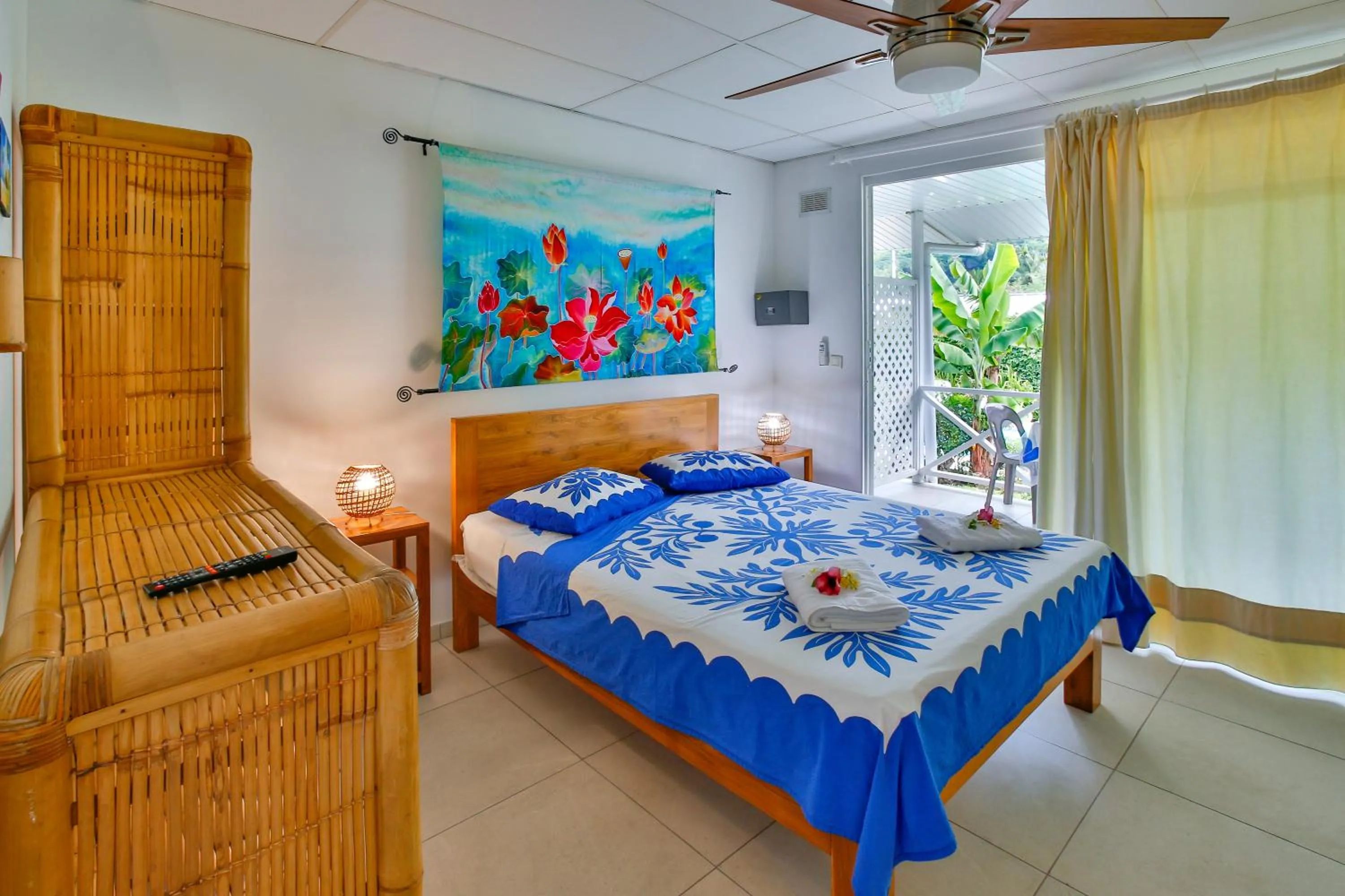 Bed in Pension De La Plage