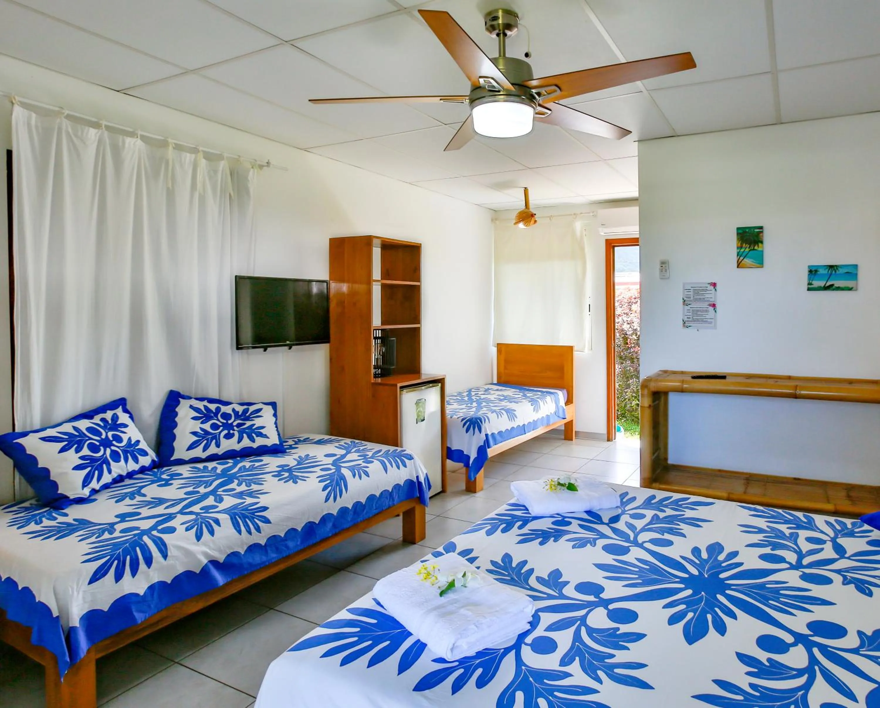 Bed in Pension De La Plage