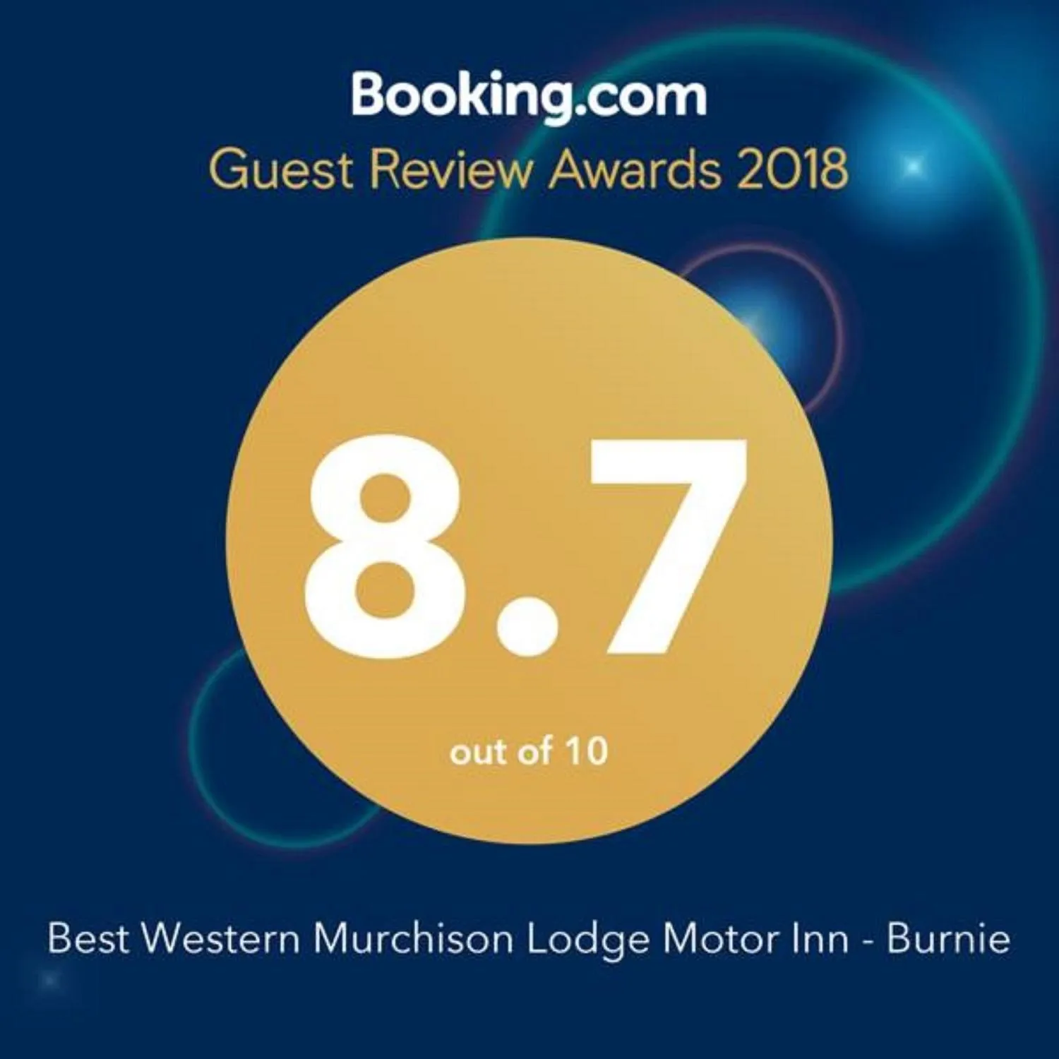 Certificate/Award in Best Western Burnie - Murchison Lodge