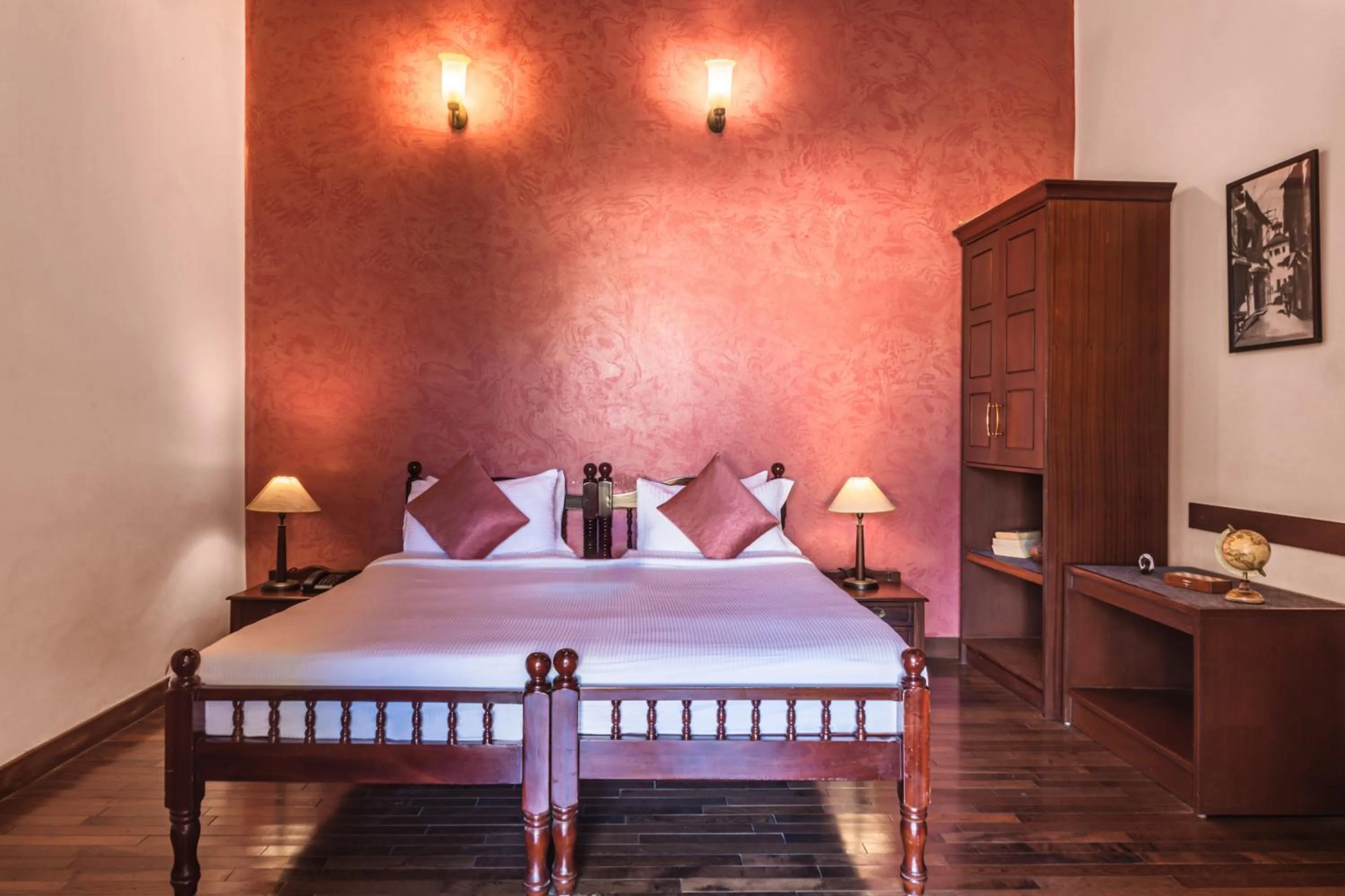 Bedroom, Bed in Amritara The Poovath Beachfront Heritage, Fort Kochi