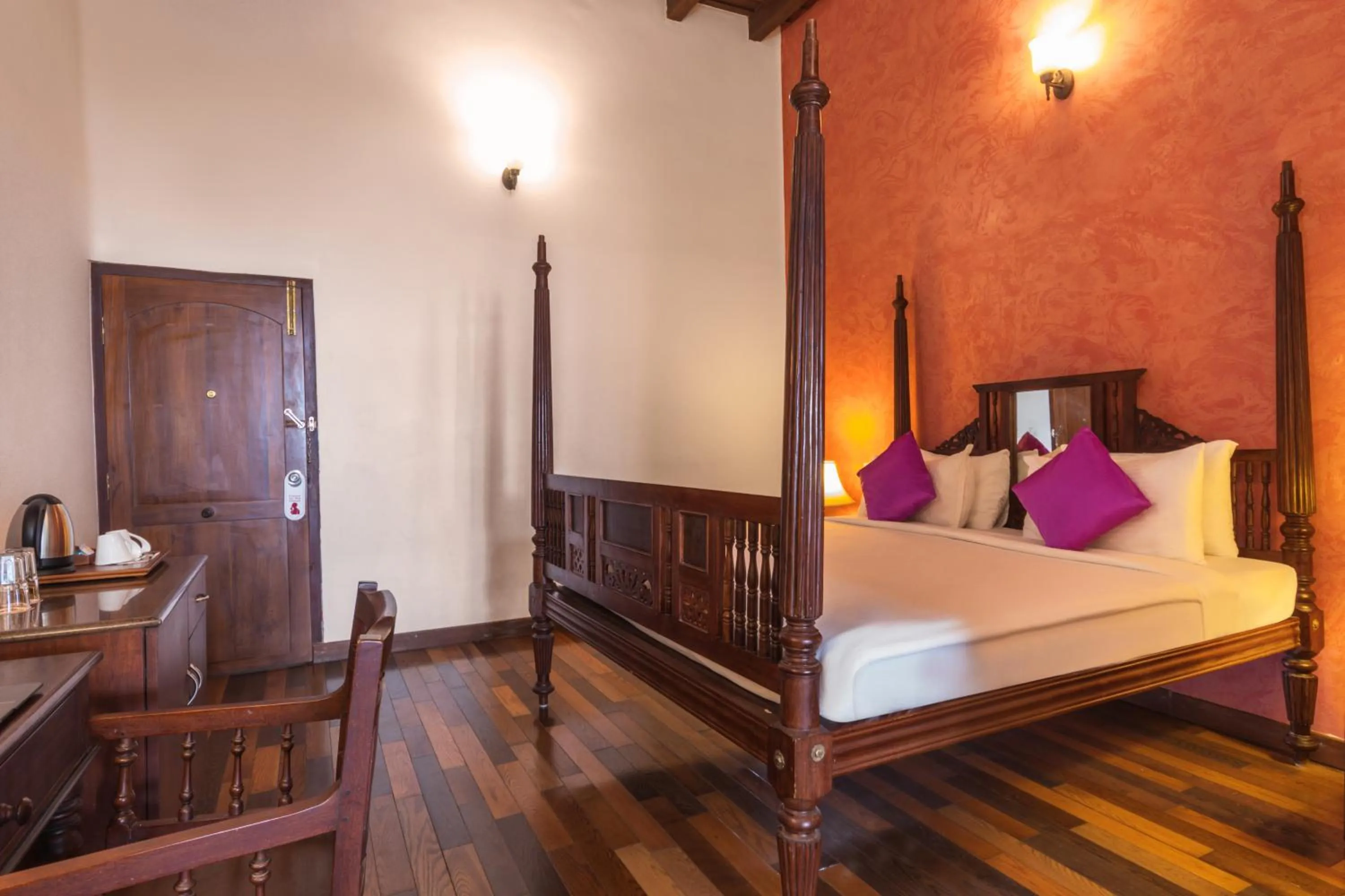 Bedroom, Bed in Amritara The Poovath Beachfront Heritage, Fort Kochi