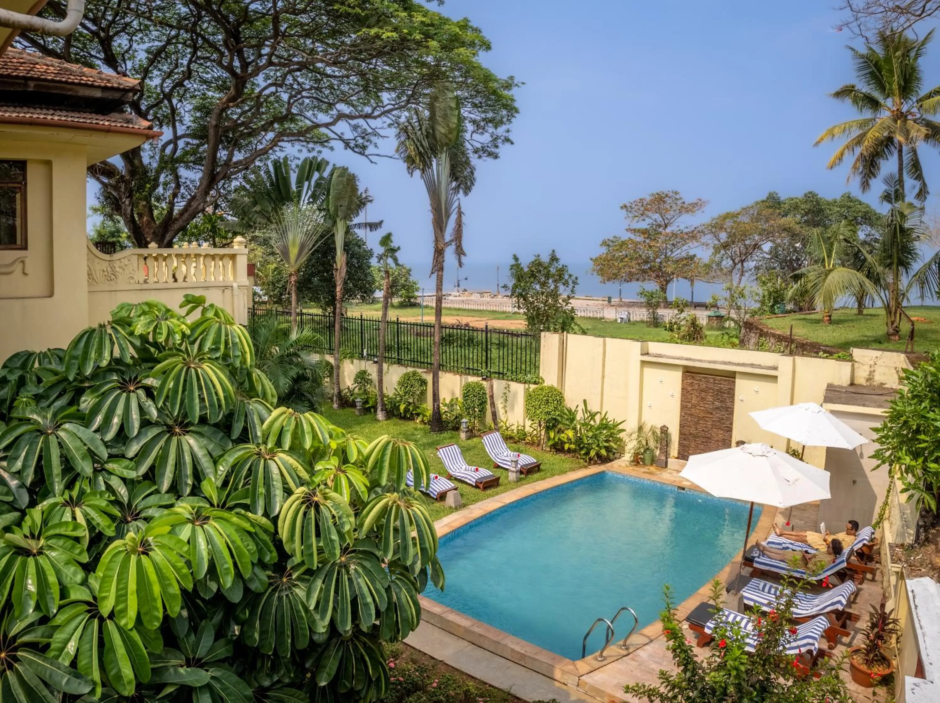 Swimming pool in Amritara The Poovath Beachfront Heritage, Fort Kochi
