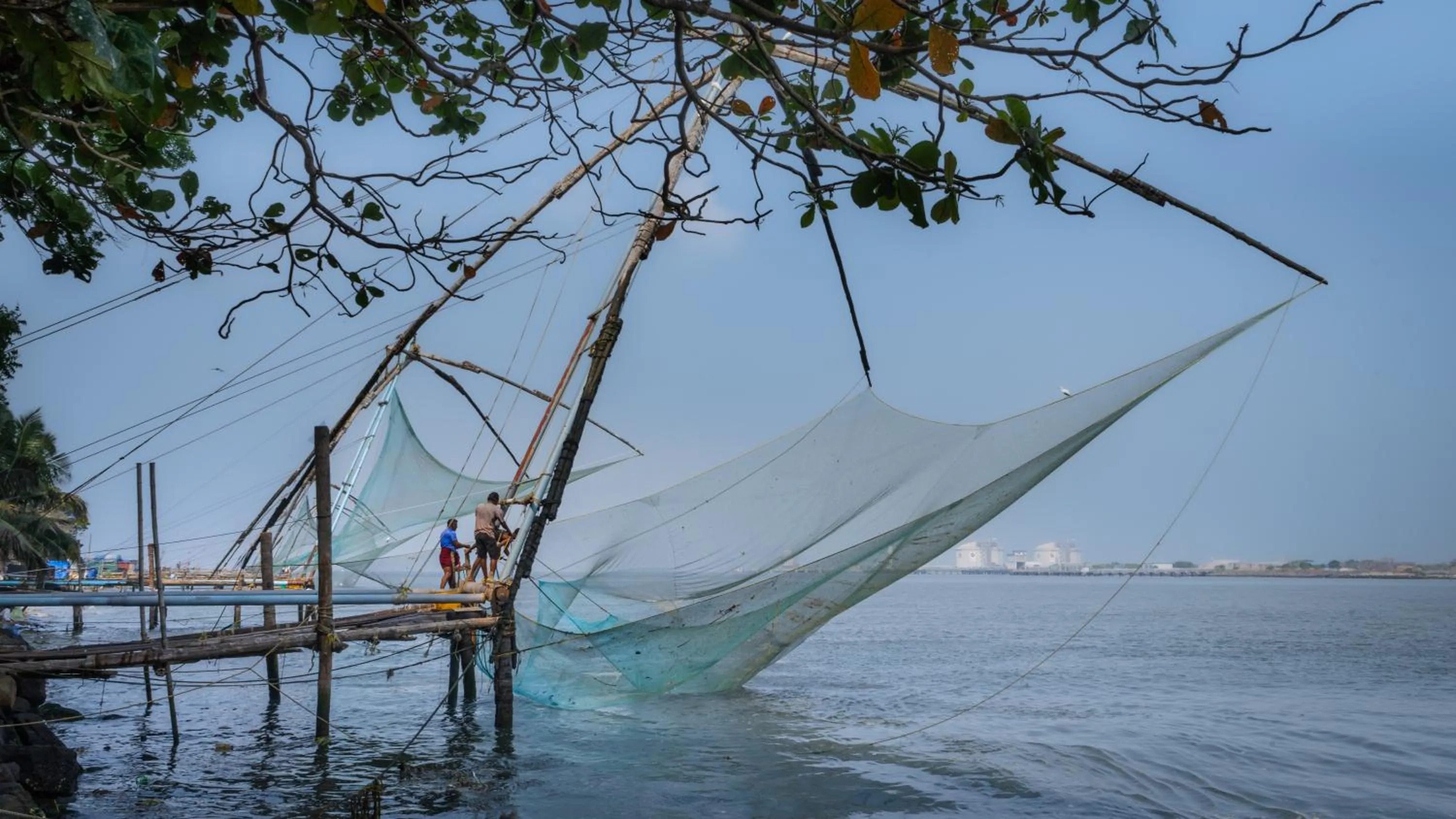 Fishing in Amritara The Poovath Beachfront Heritage, Fort Kochi