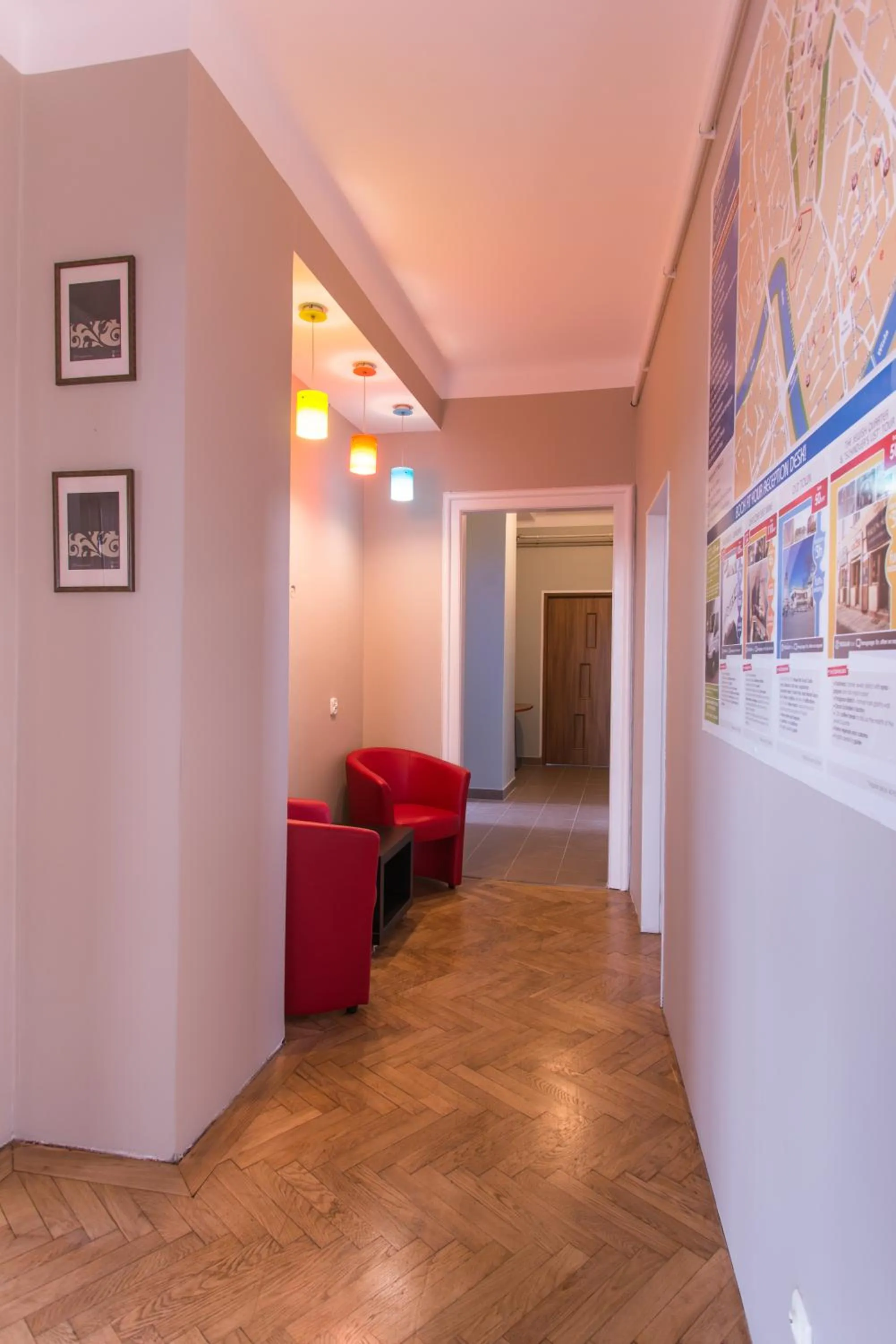 Communal lounge/ TV room in Bubble Hostel