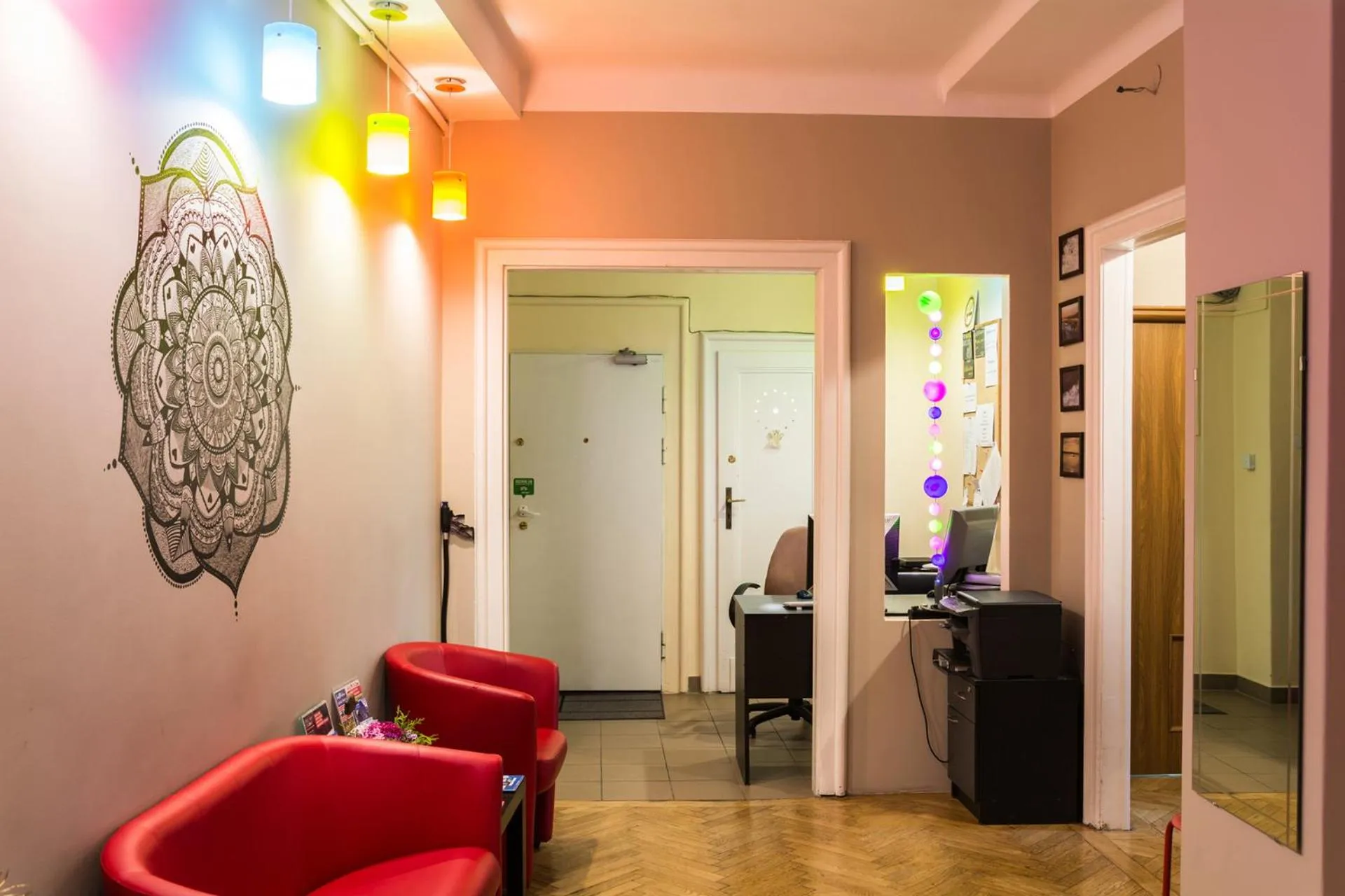 Decorative detail in Bubble Hostel