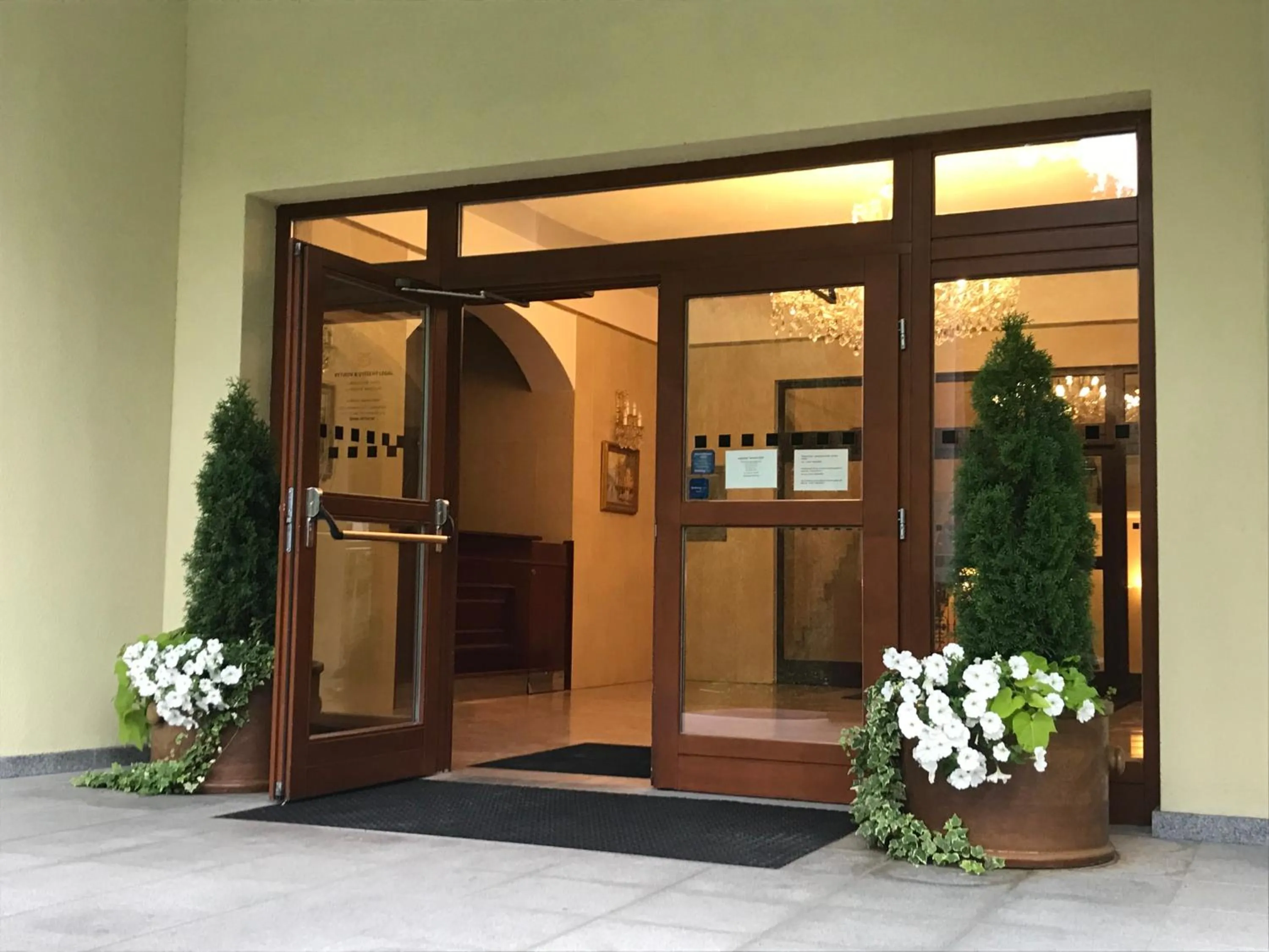 Facade/entrance in Slunecni Lazne Apartments