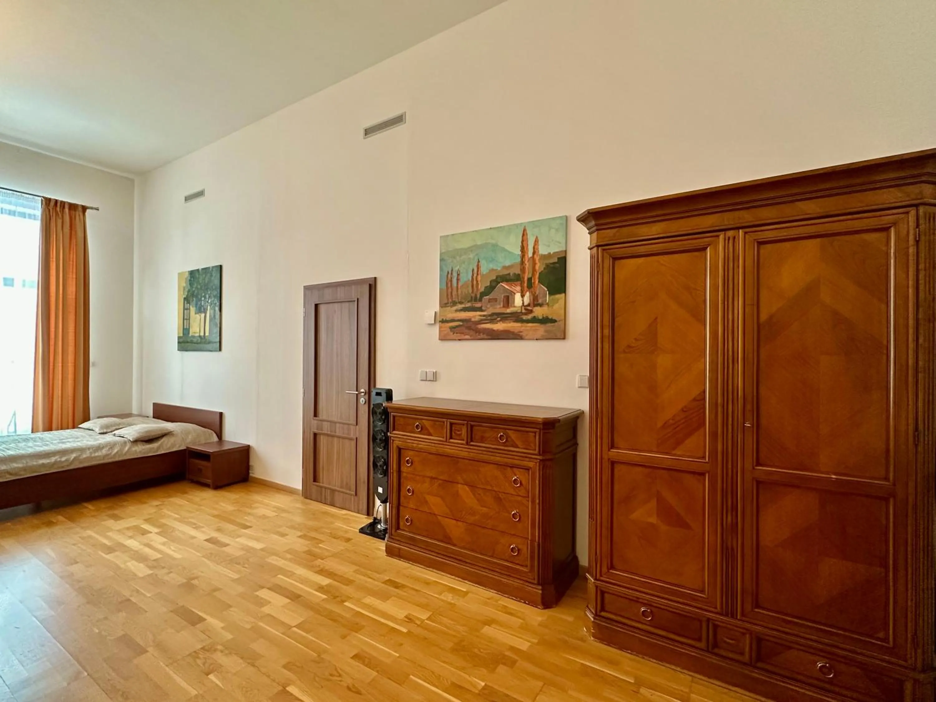 Bed in Slunecni Lazne Apartments