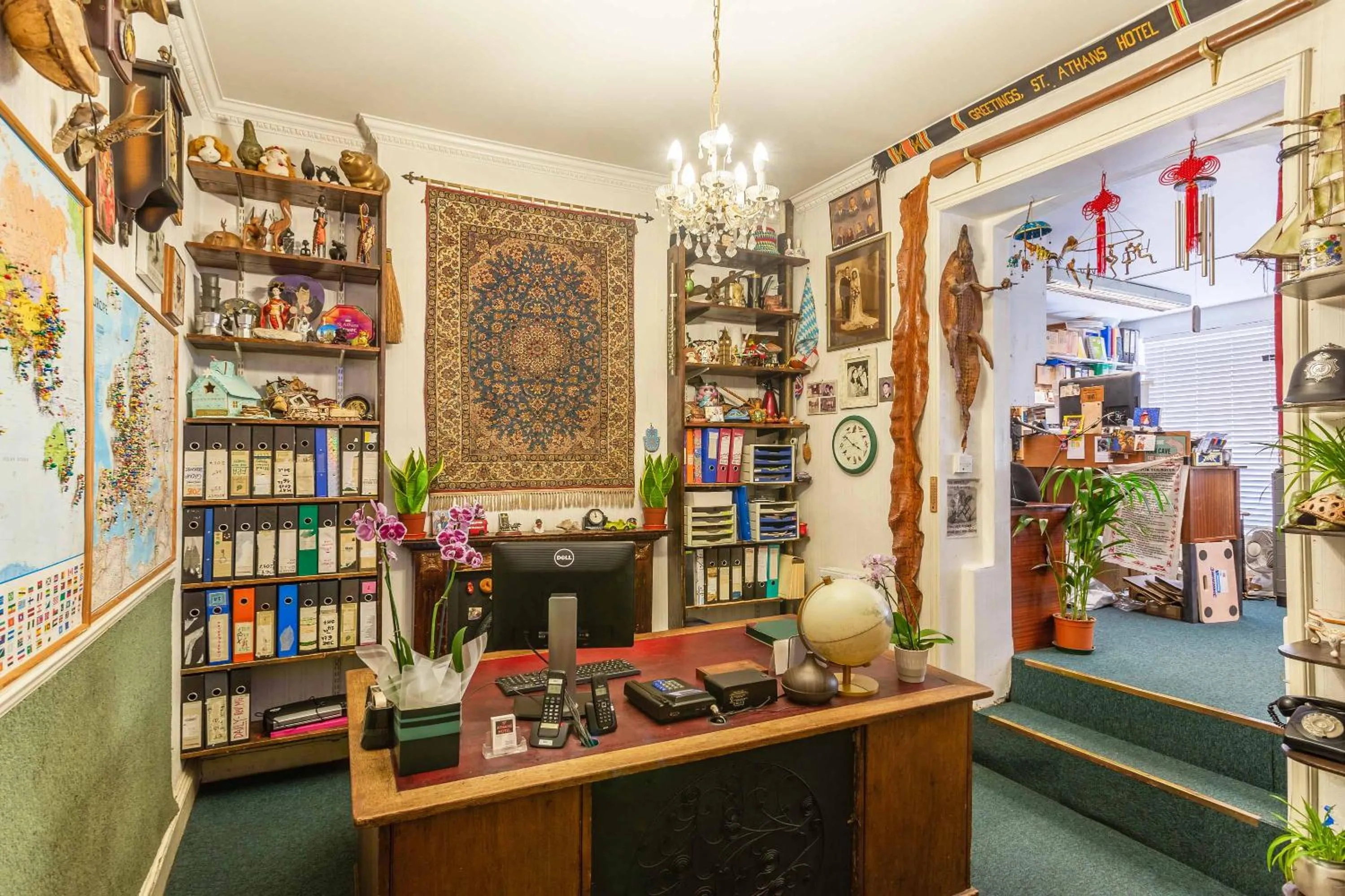 Lobby or reception in St Athans Hotel