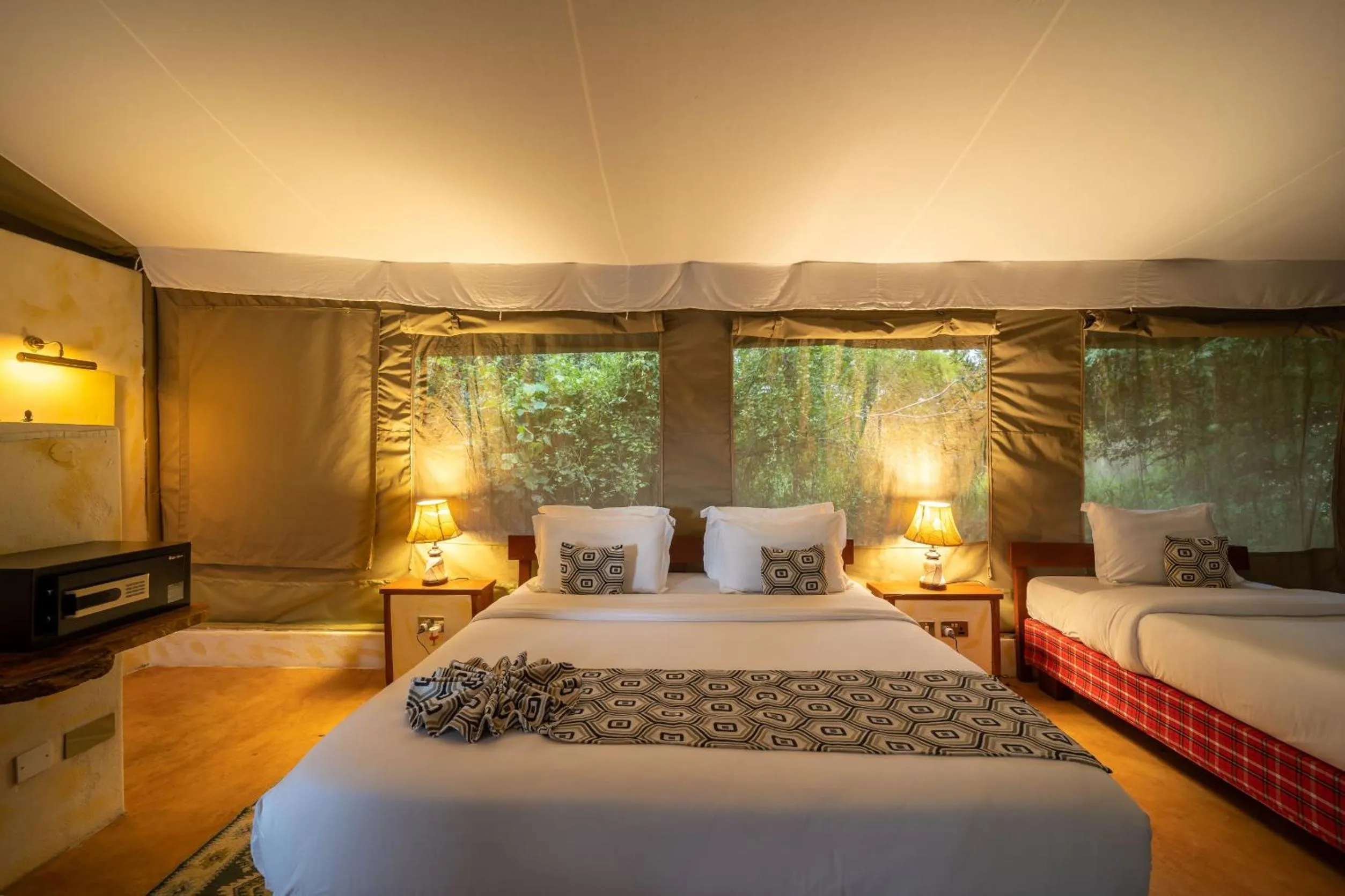 Bed in PrideInn Mara Camp & Cottages