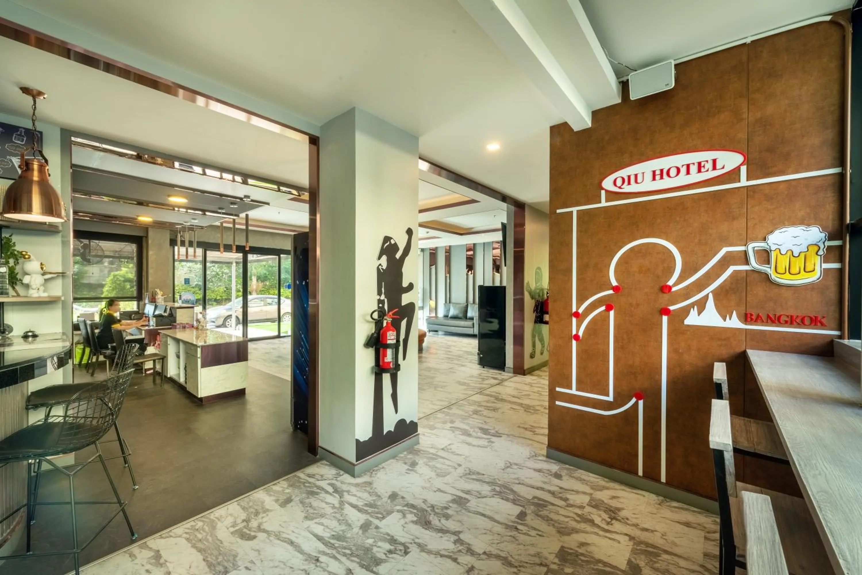 Lobby or reception in Qiu Hotel Sukhumvit - BTS On Nut Station