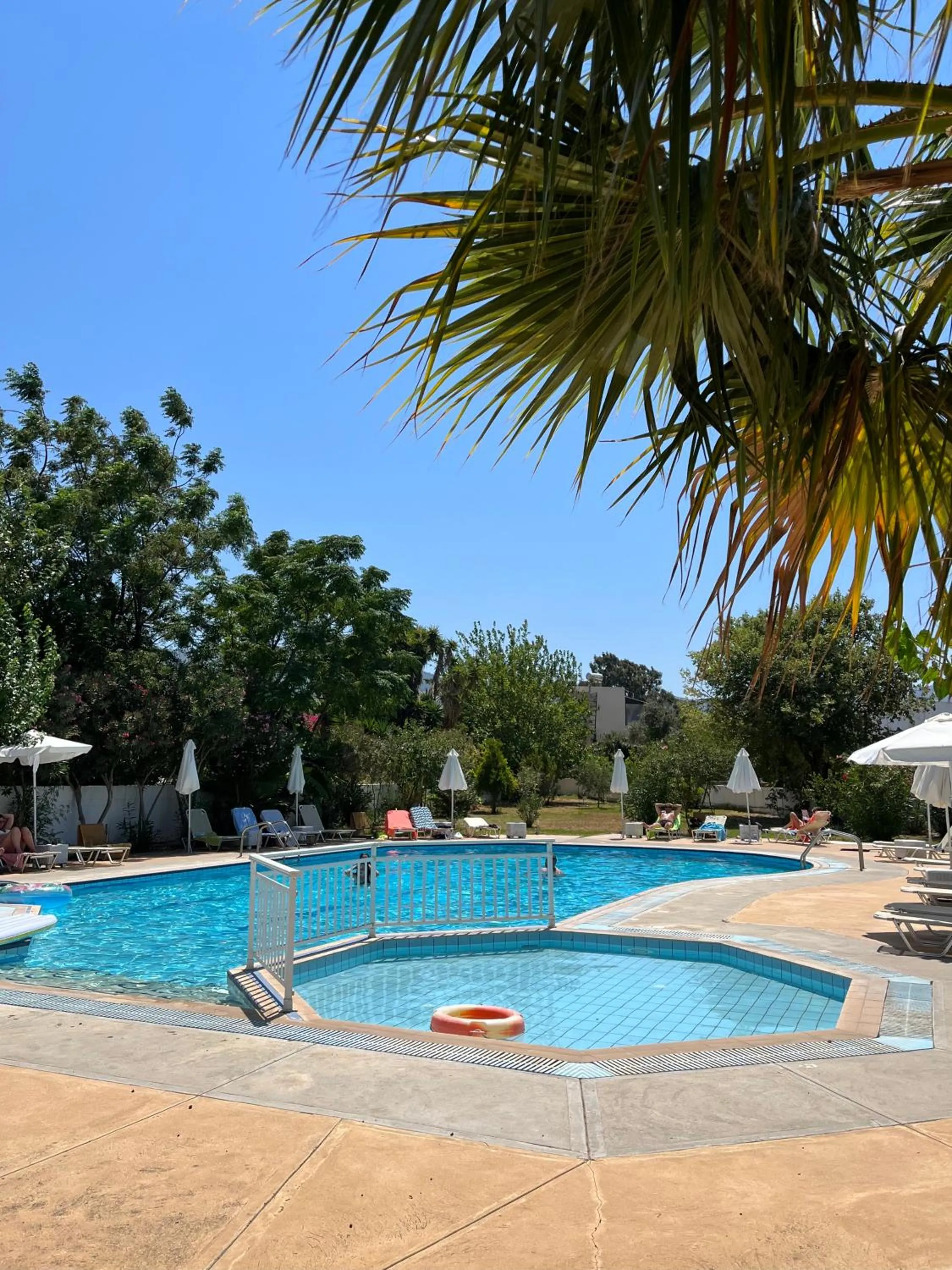 Swimming pool in Theodorou Beach Hotel Apartments