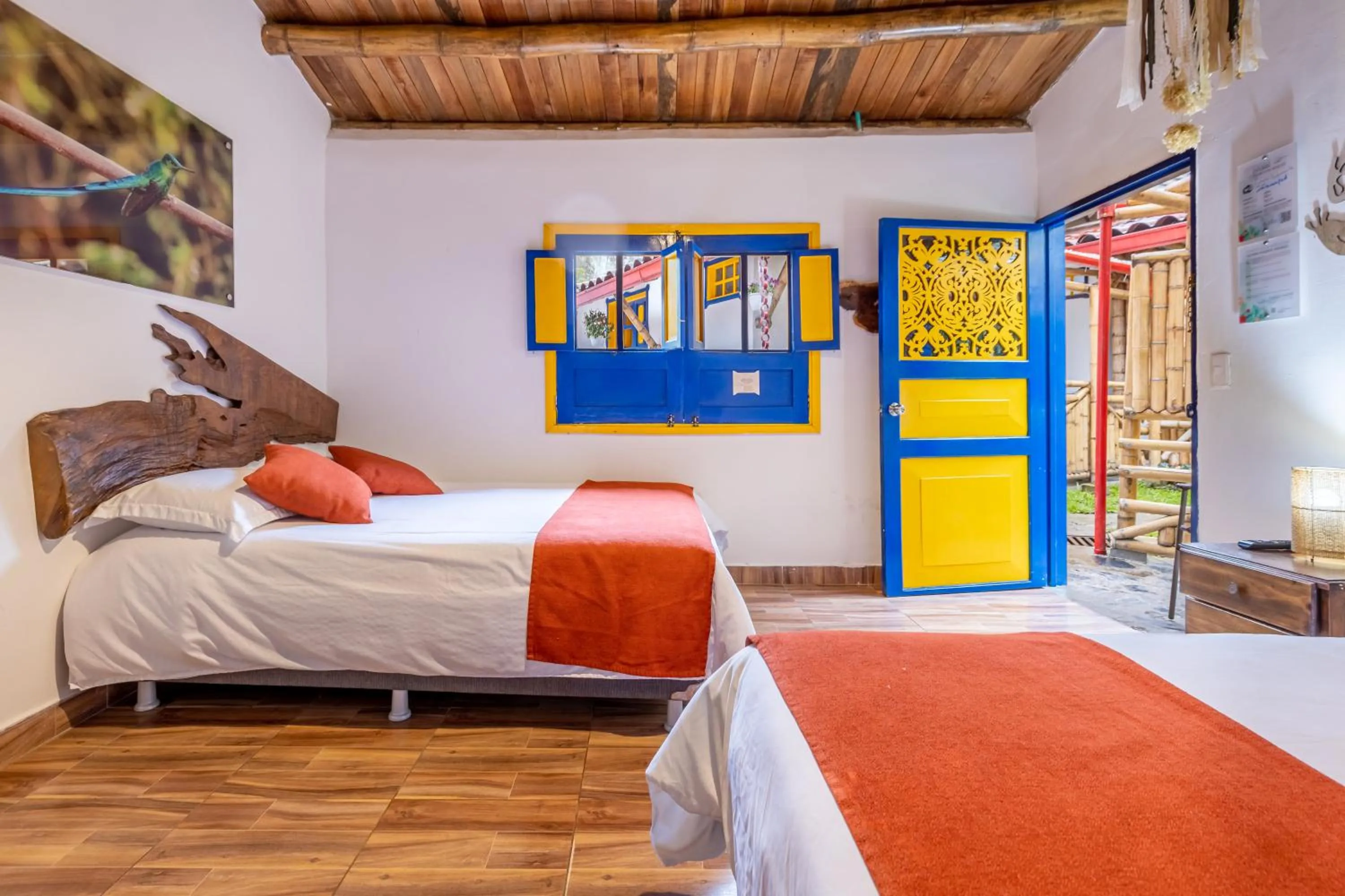 Bed in Ecohotel Piedemonte