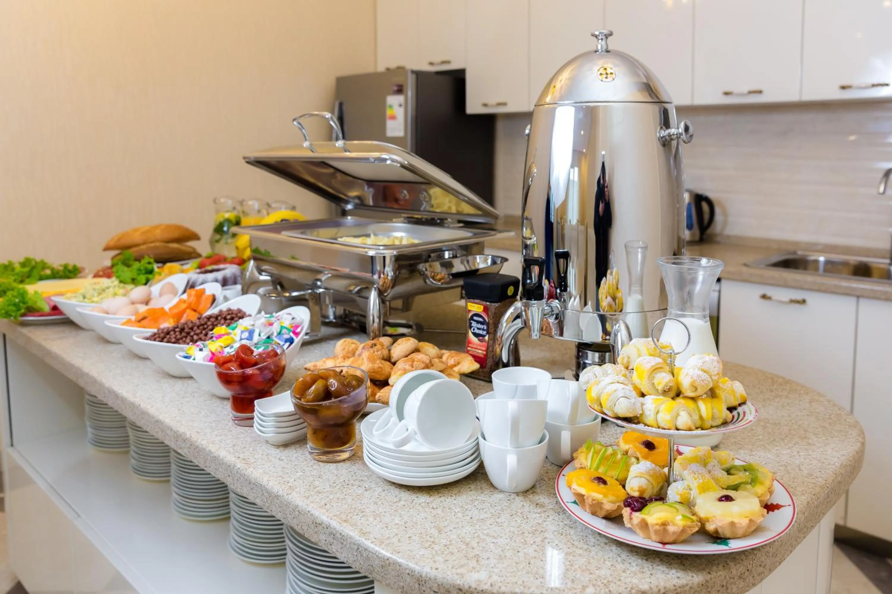 Buffet breakfast in Orchid Boutique Hotel