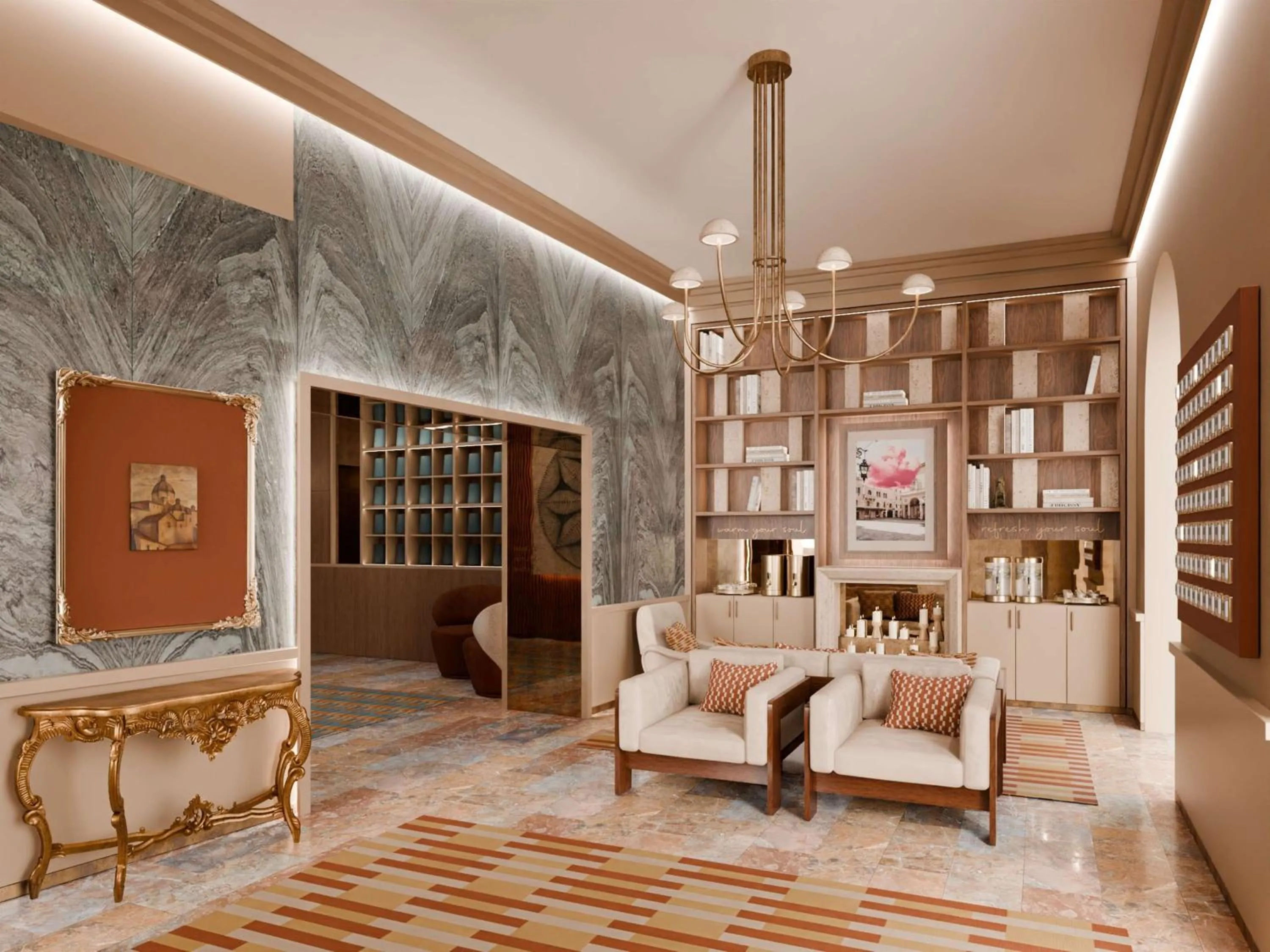 Lobby or reception in Rosetta Hotel Perugia Tapestry Collection By Hilton