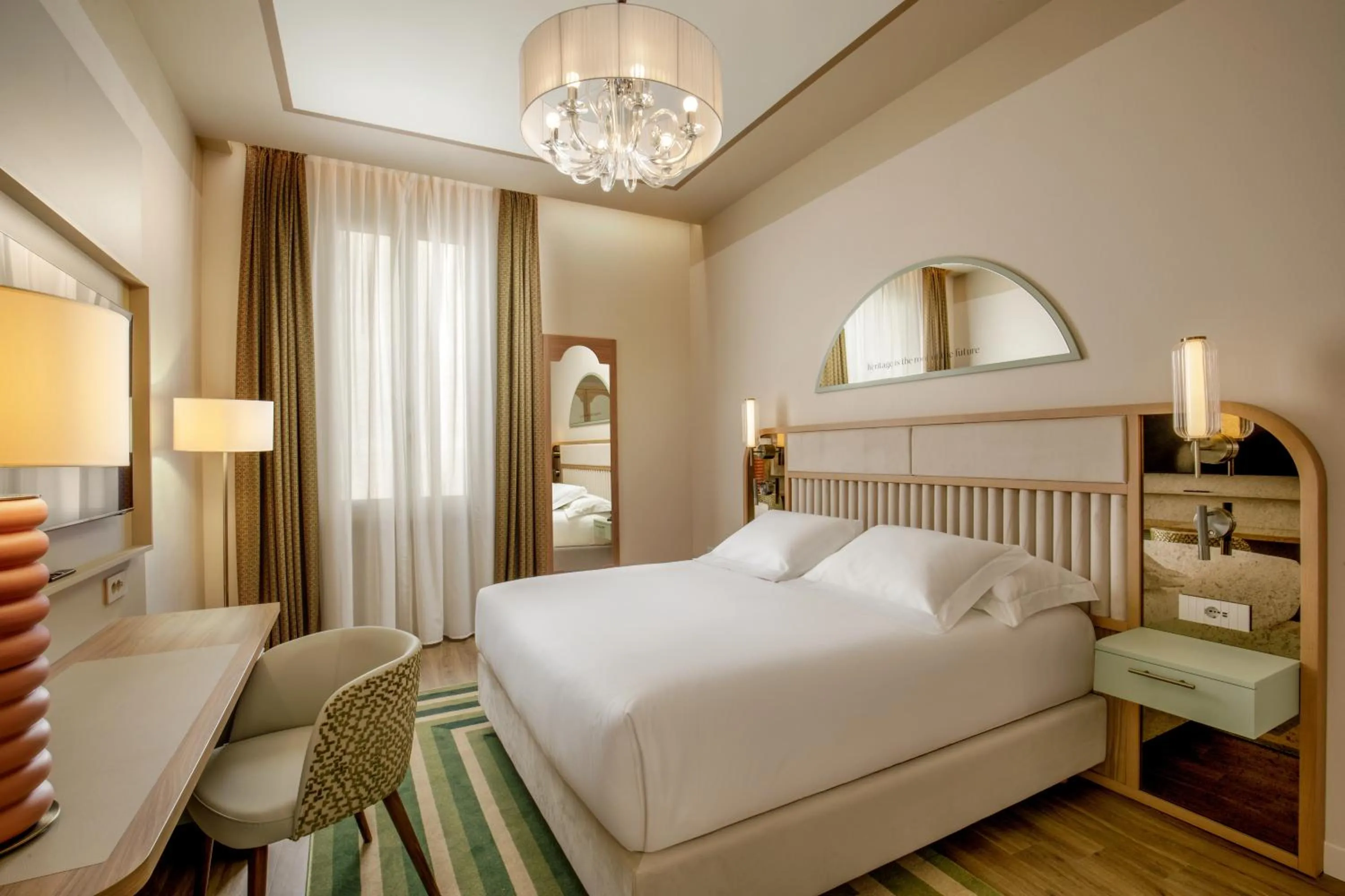 Bed in Rosetta Hotel Perugia Tapestry Collection By Hilton