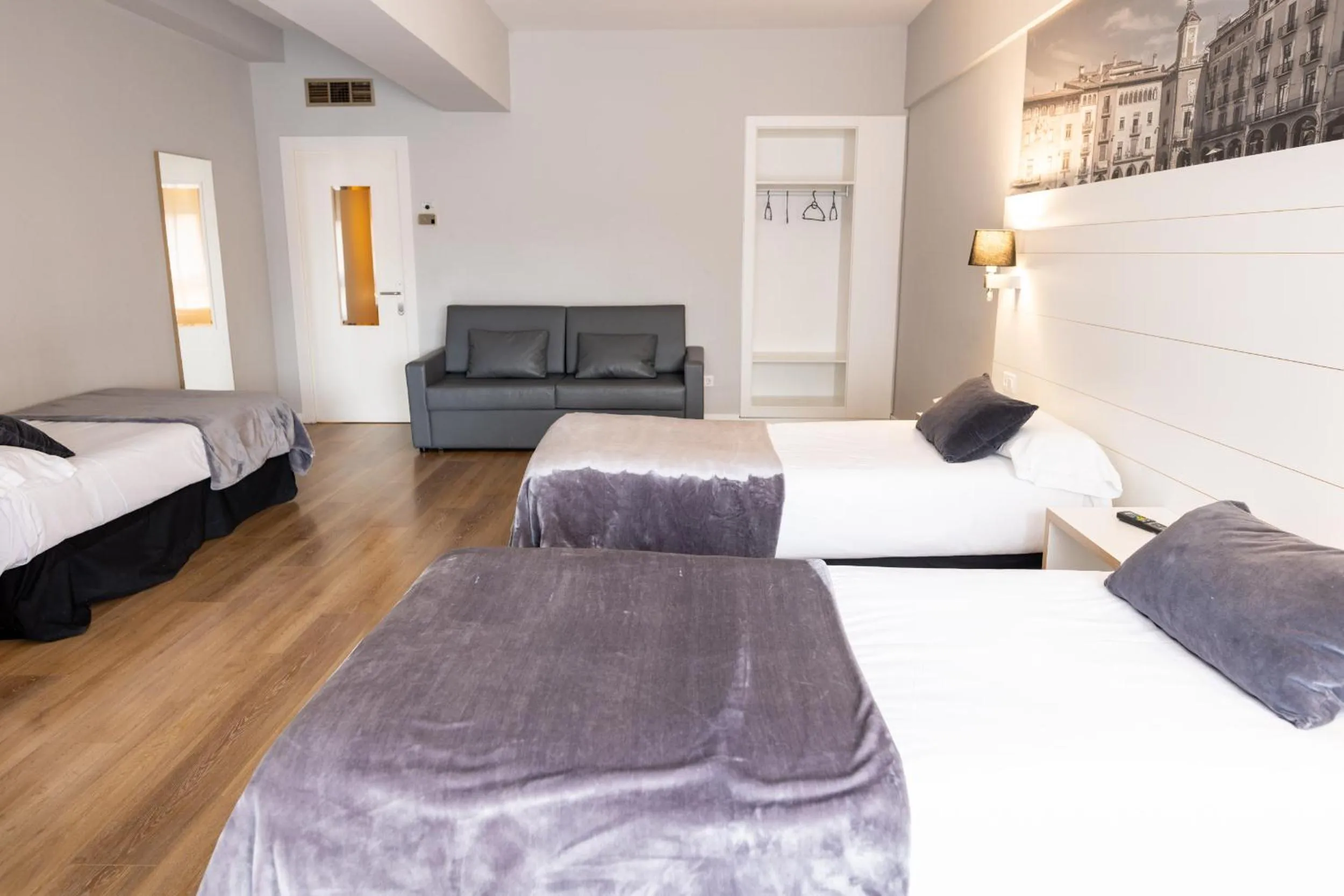 Bed in Hotel Can Pamplona