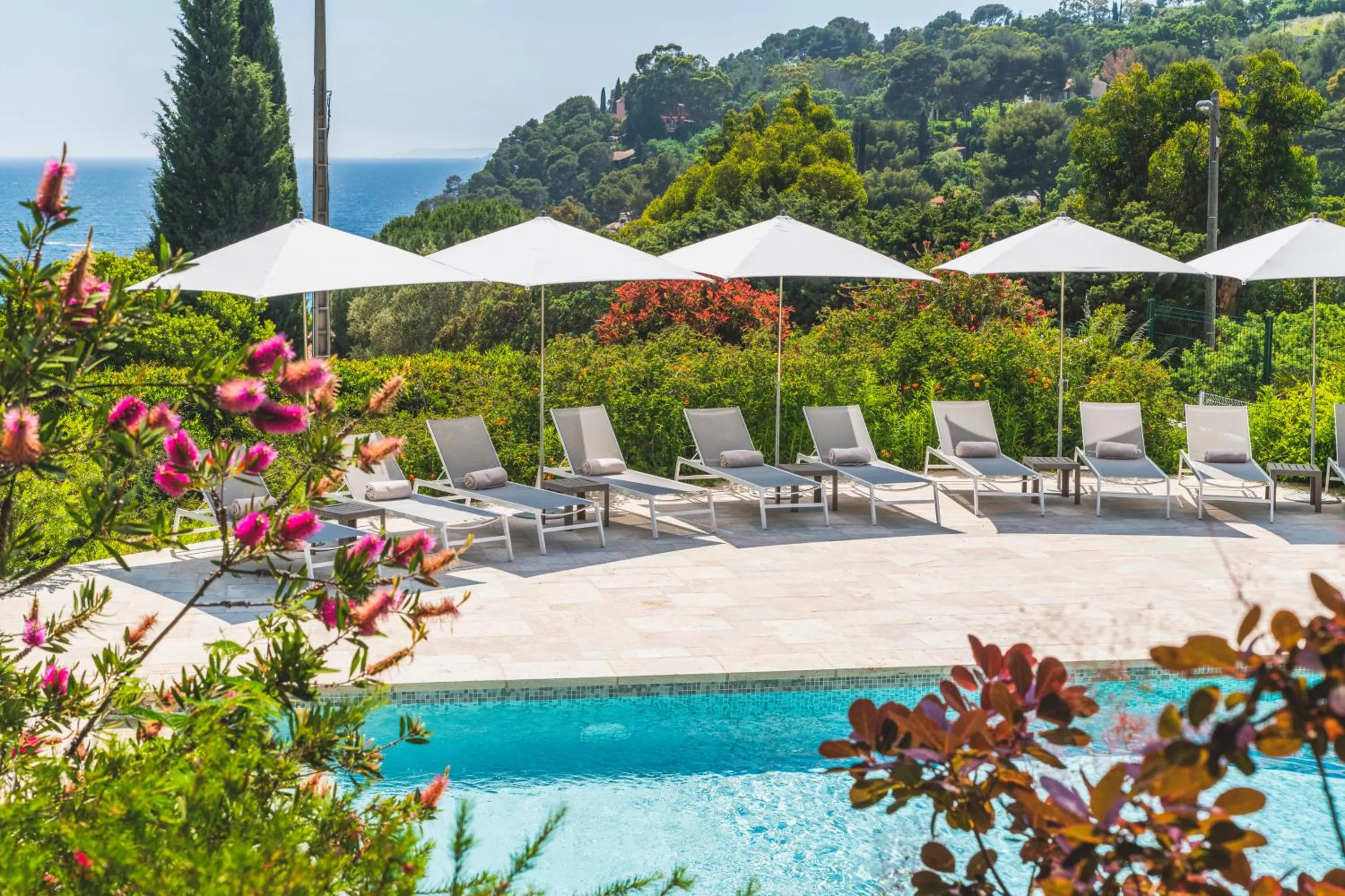 Sea view in Les Terrasses du Bailli