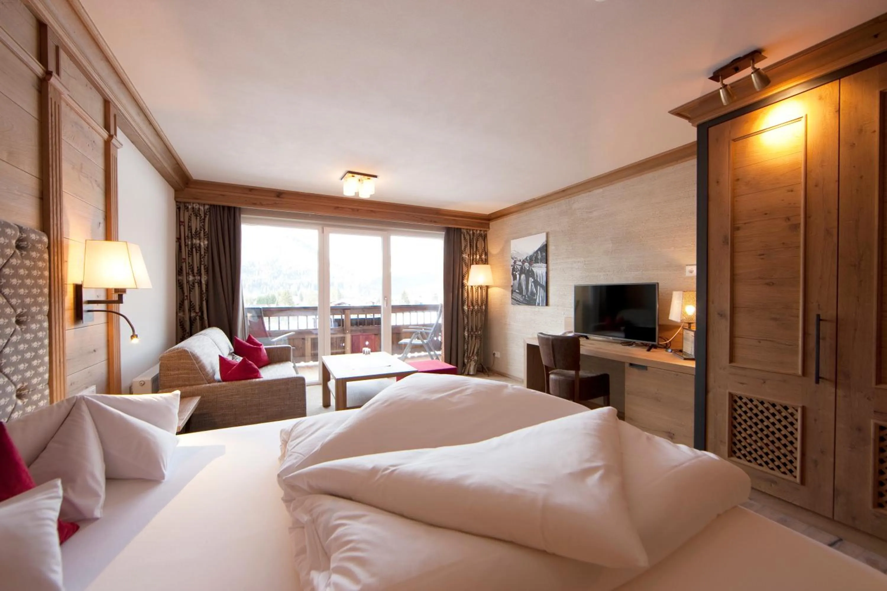 Bed in Hotel Sonnenhof