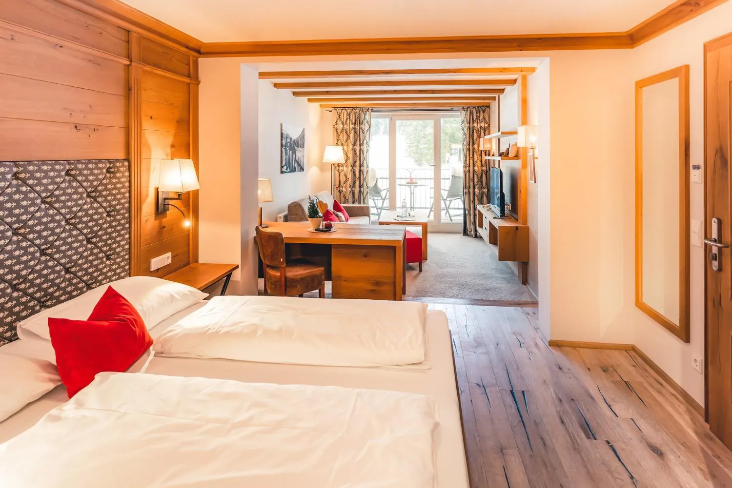 Photo of the whole room, Bed in Hotel Sonnenhof