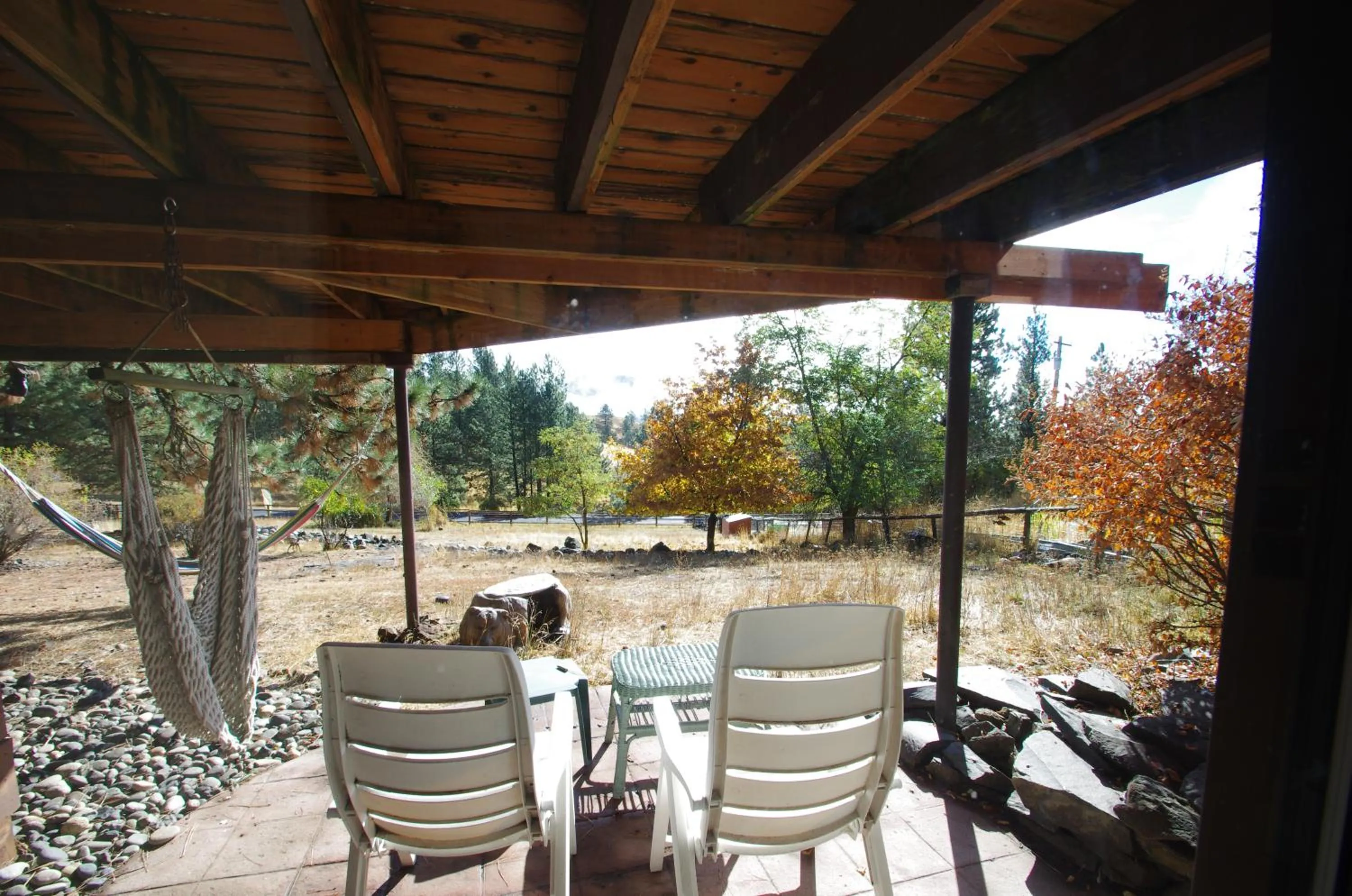 Patio in Whitebird Summit Lodge