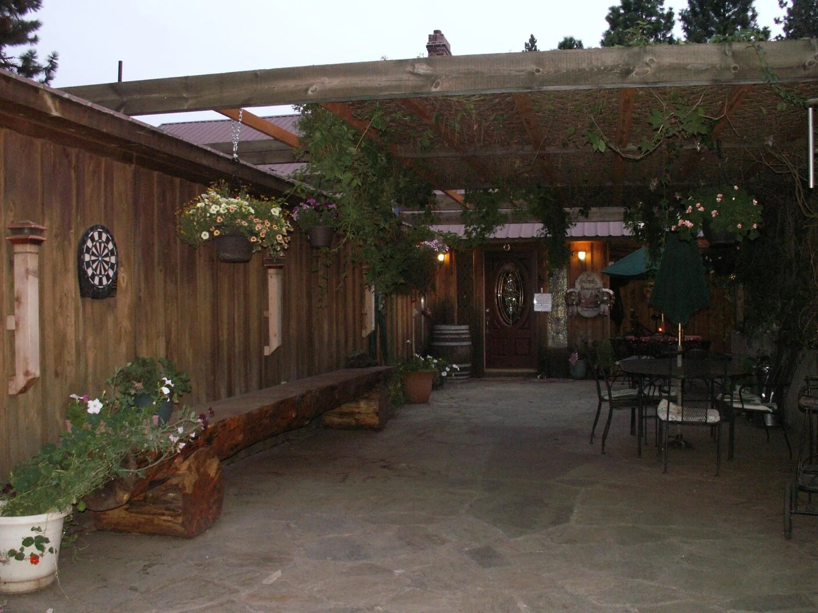 Patio in Whitebird Summit Lodge