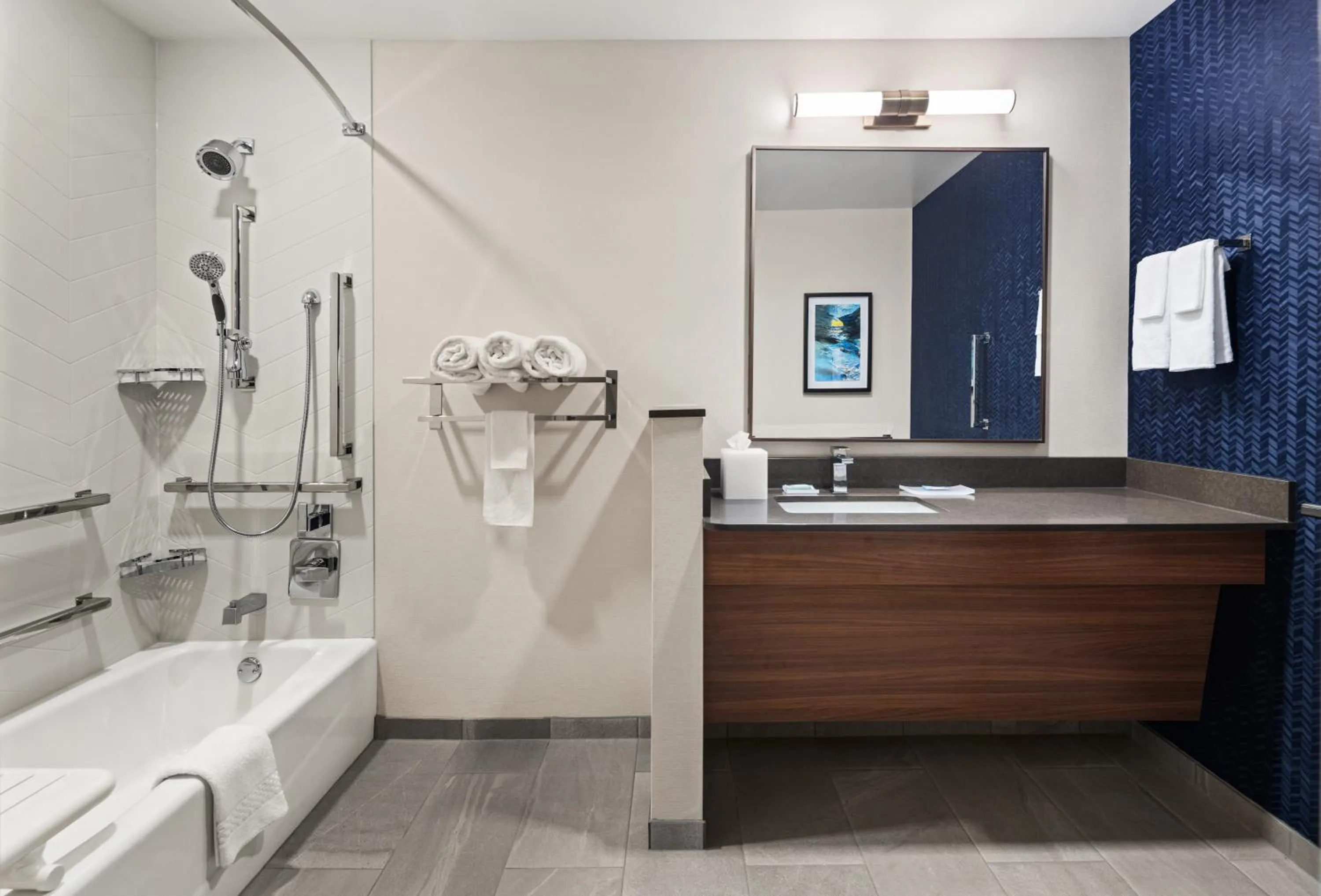 Shower in Fairfield by Marriott Inn & Suites Cedar Rapids North