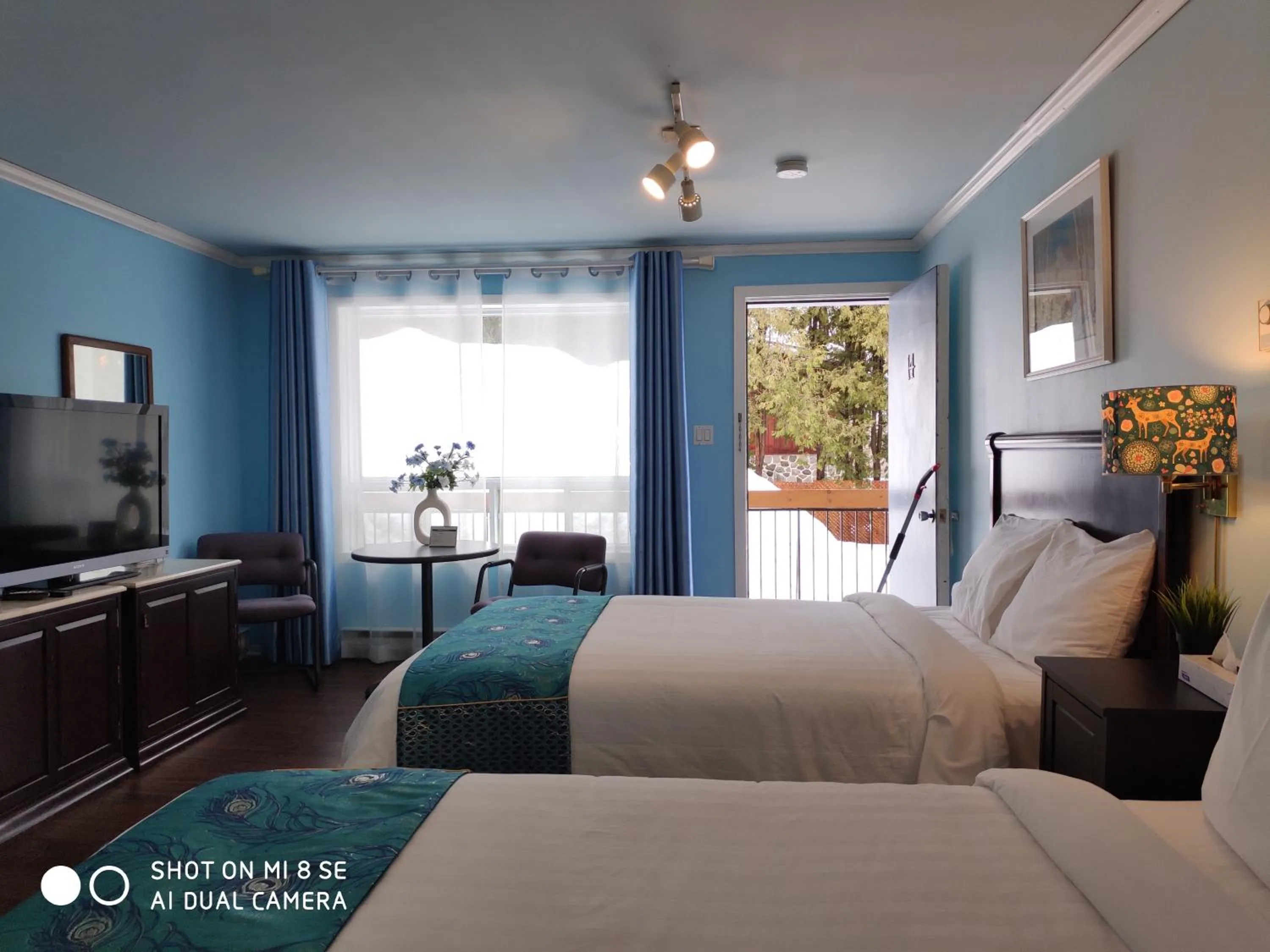 Bed in Motel Chantolac