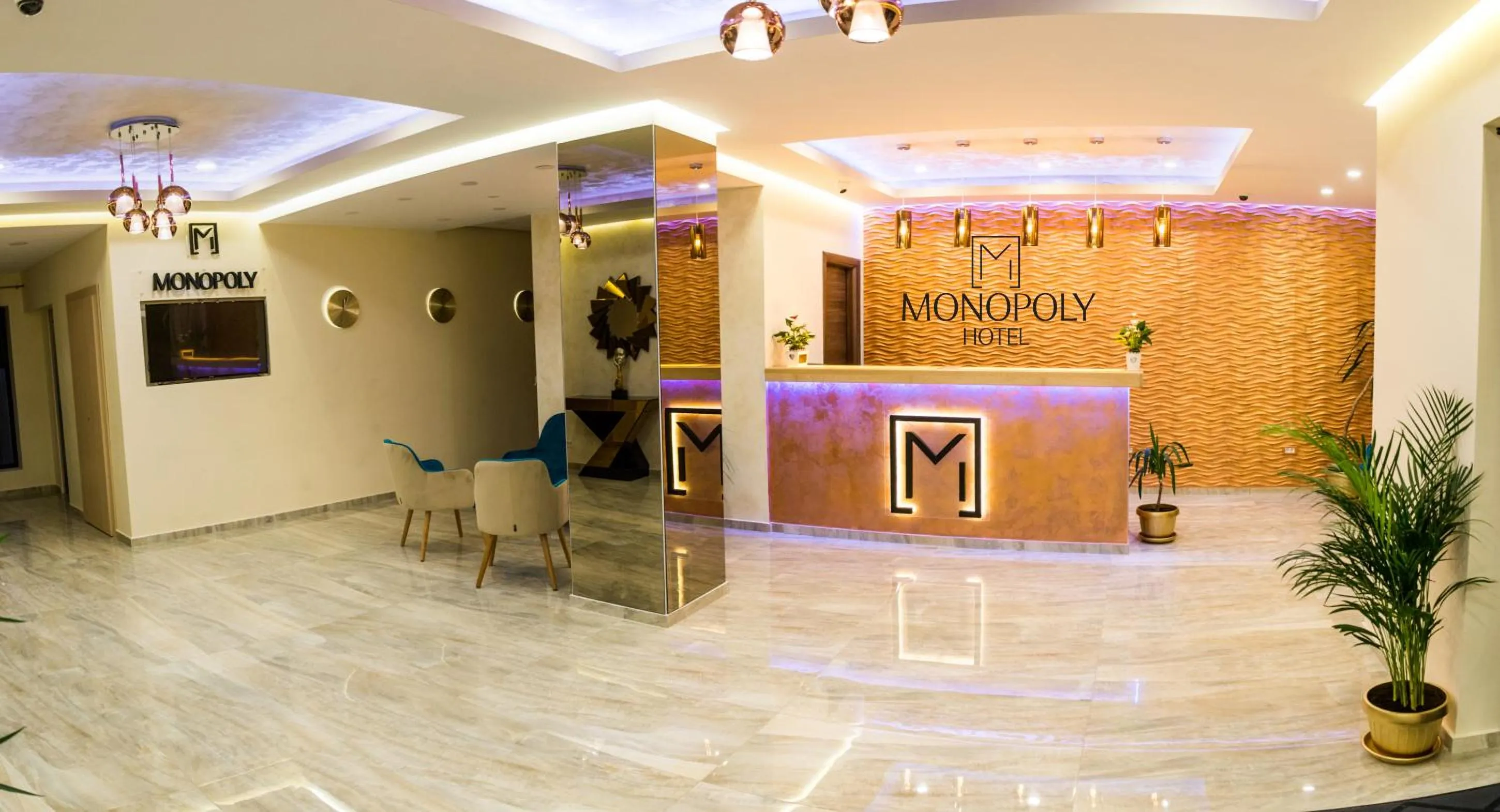 Lobby or reception in Monopoly Hotel
