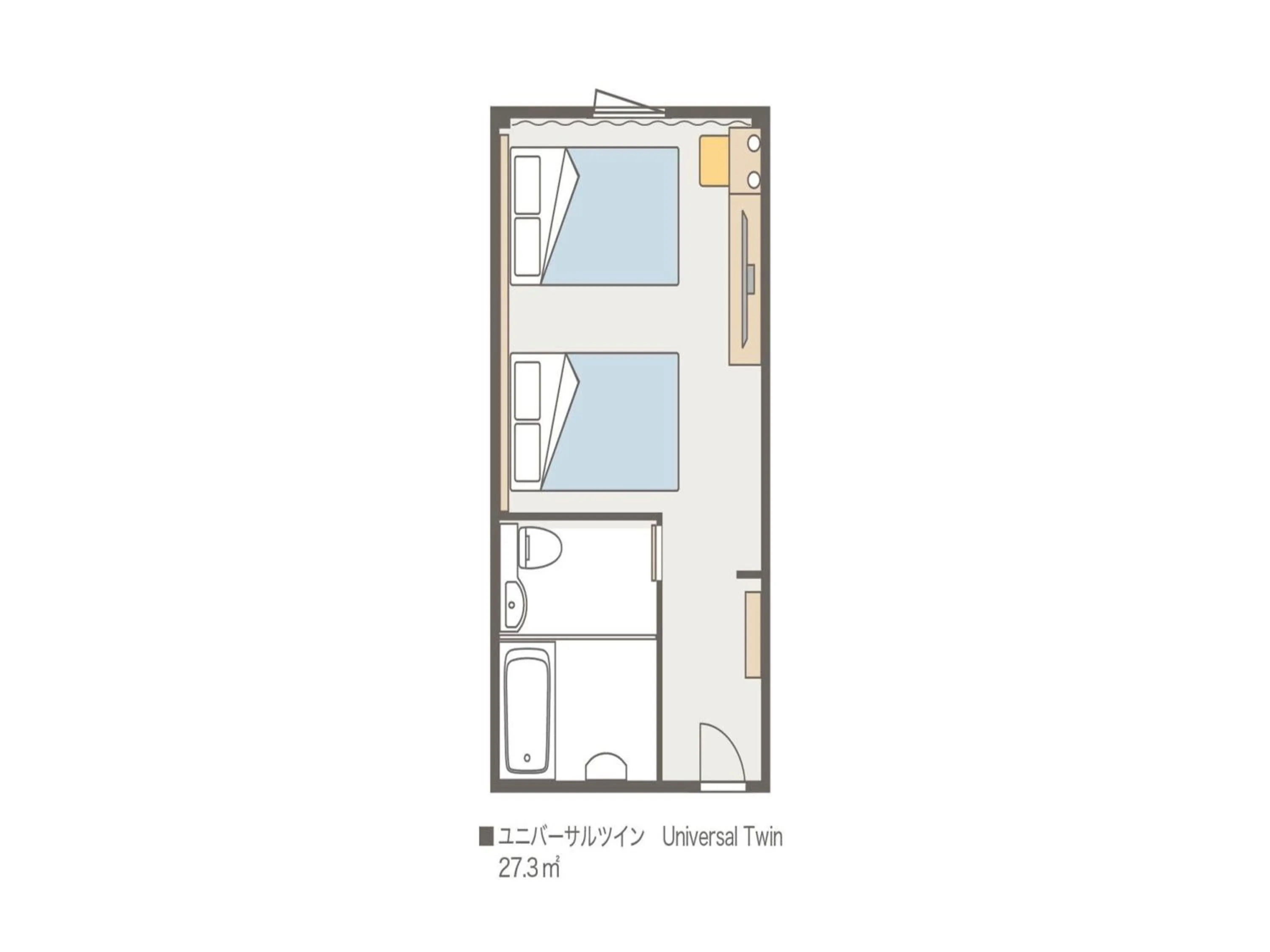 Floor plan in Kansai Airport Washington Hotel
