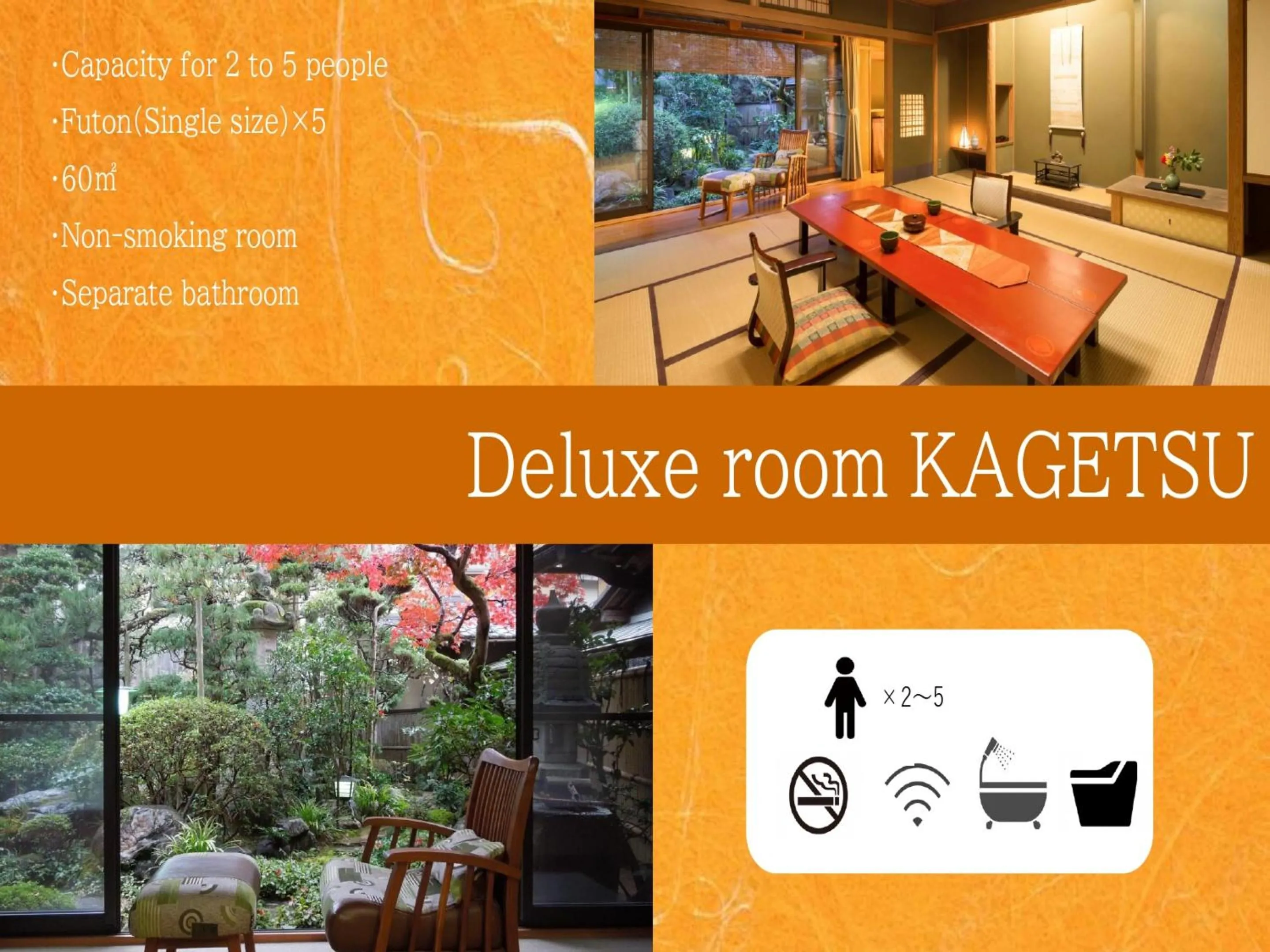 Photo of the whole room in Charoku Bekkan