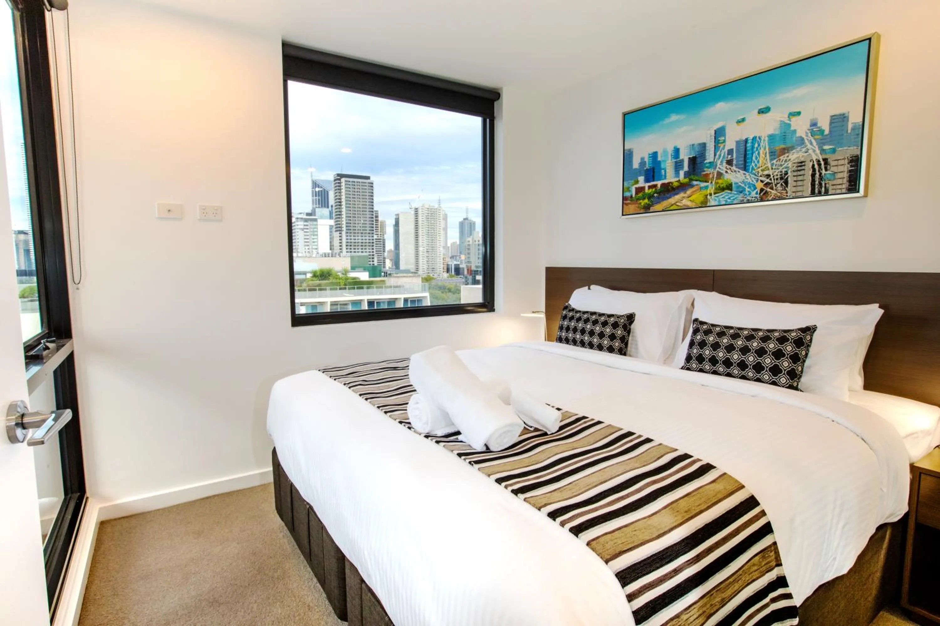 Bed in Spencer Street Apartments