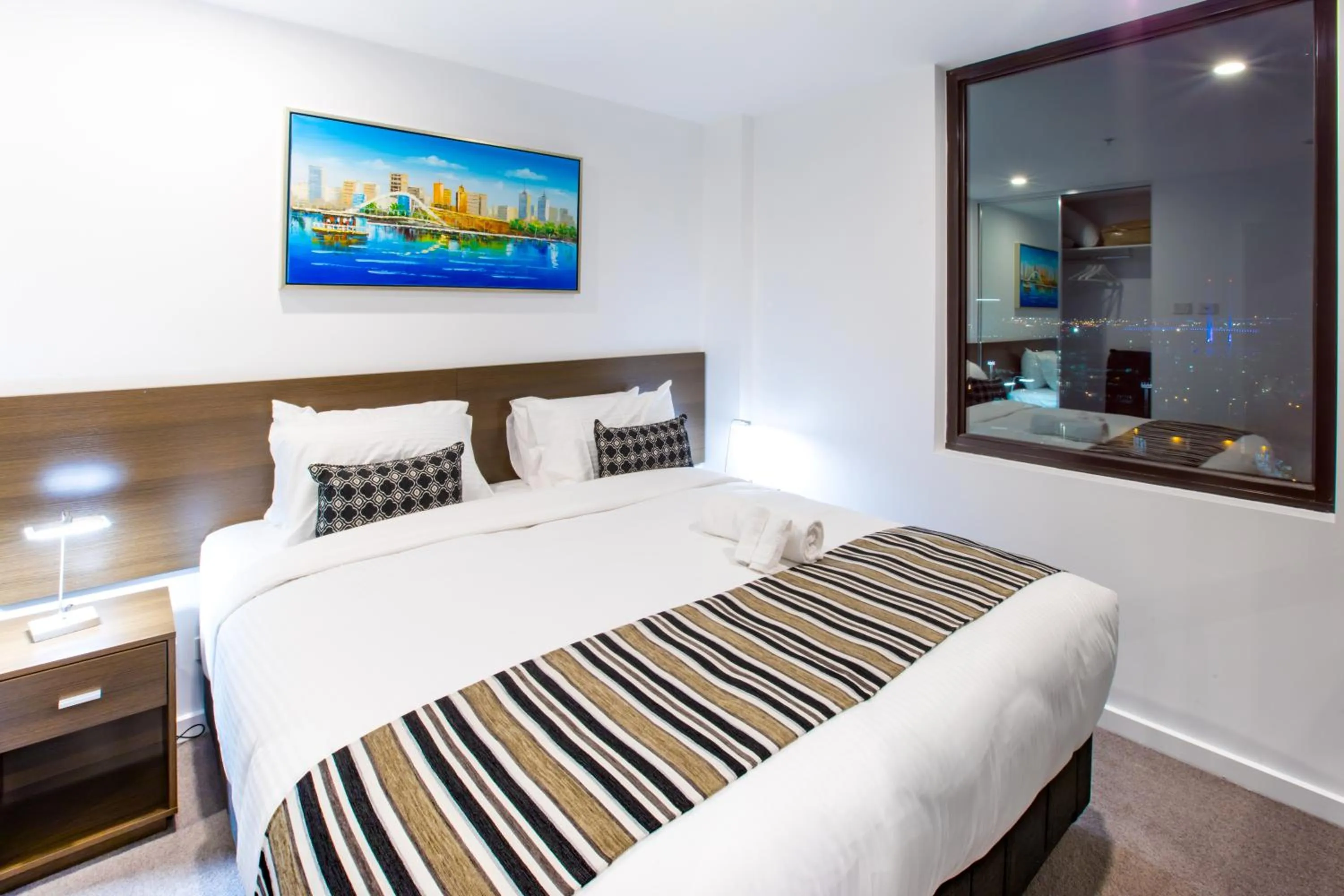 Bed in Spencer Street Apartments