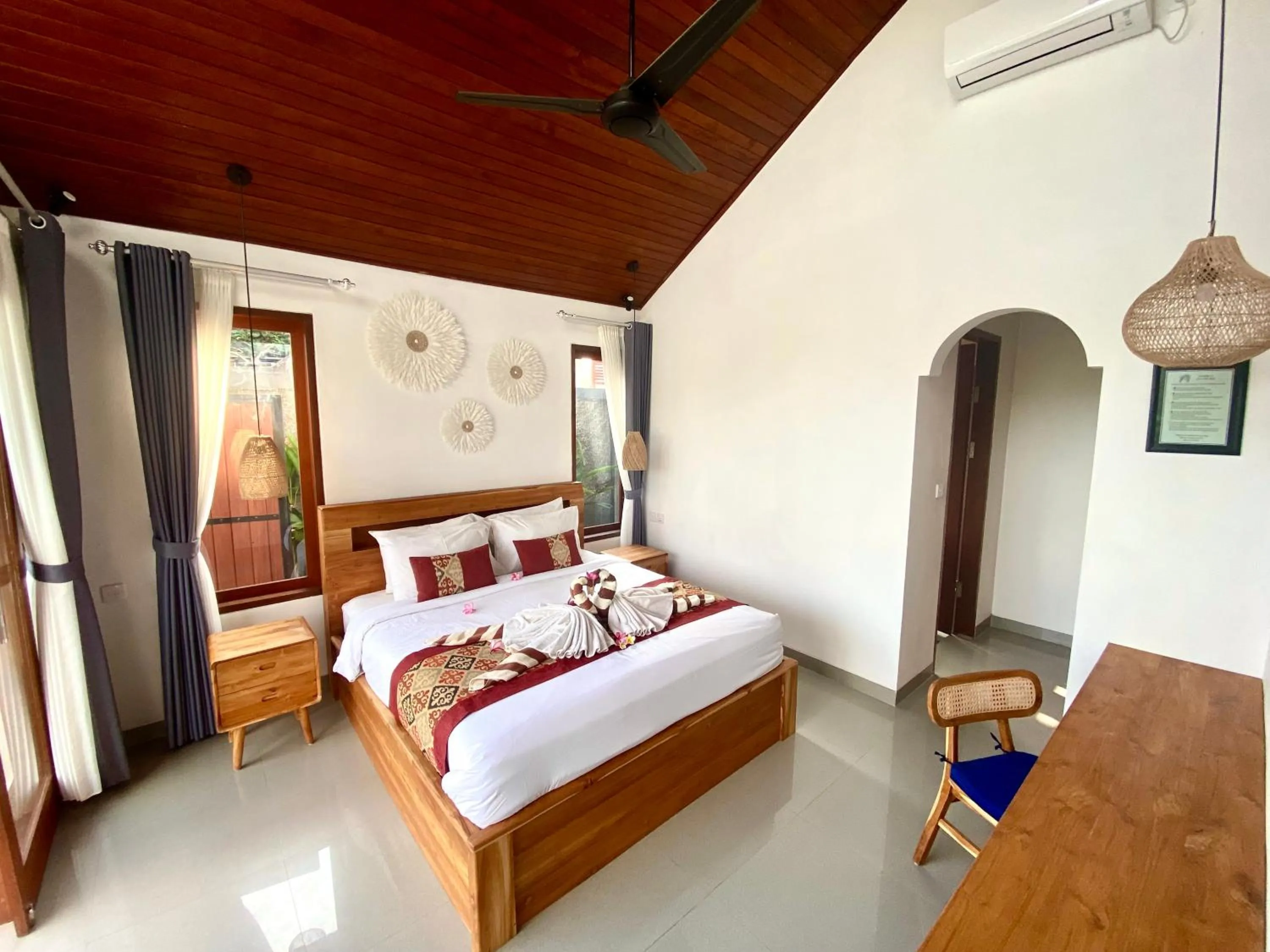 Bed in Pondok Uma Ubud