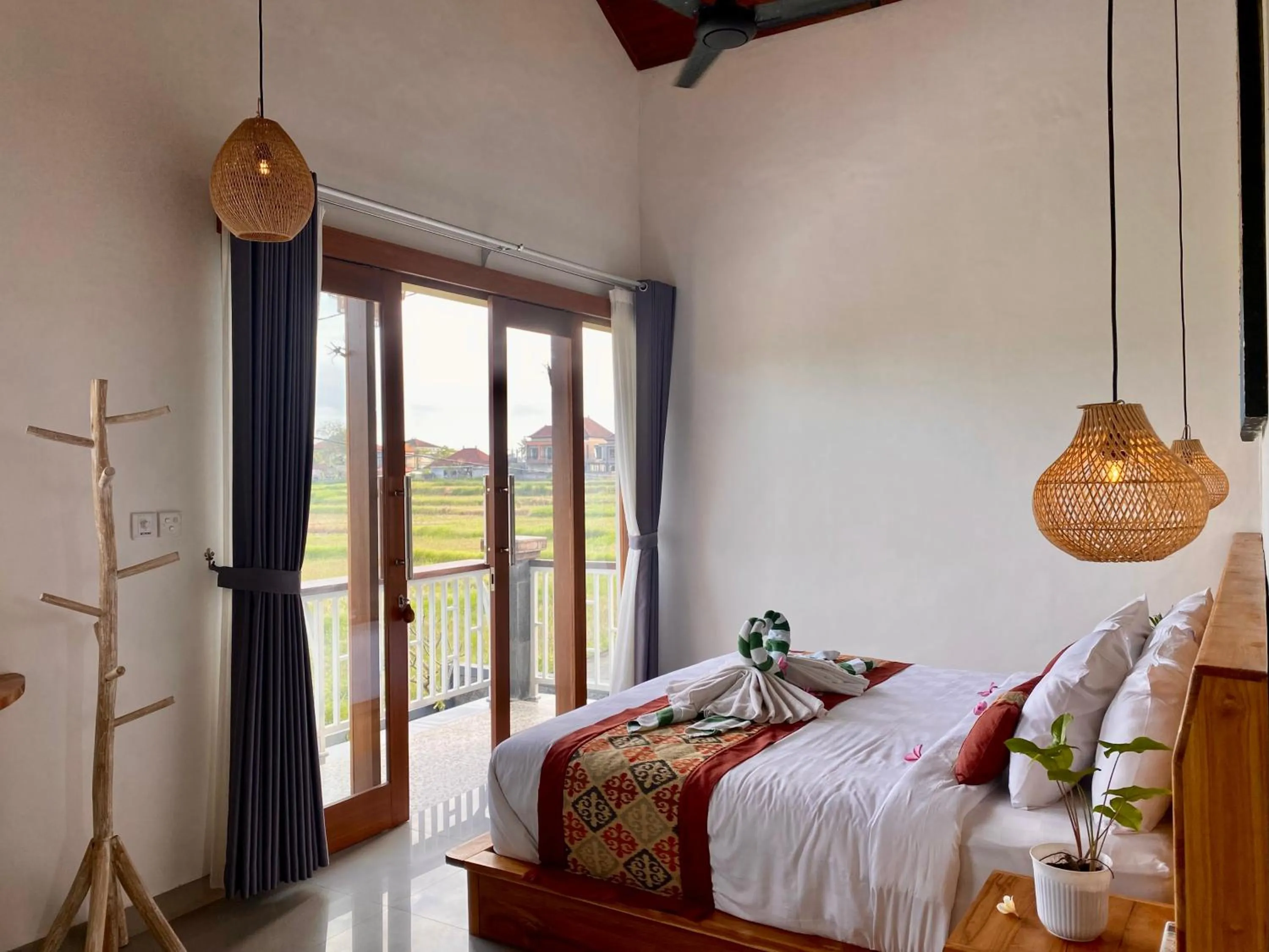 Bed in Pondok Uma Ubud