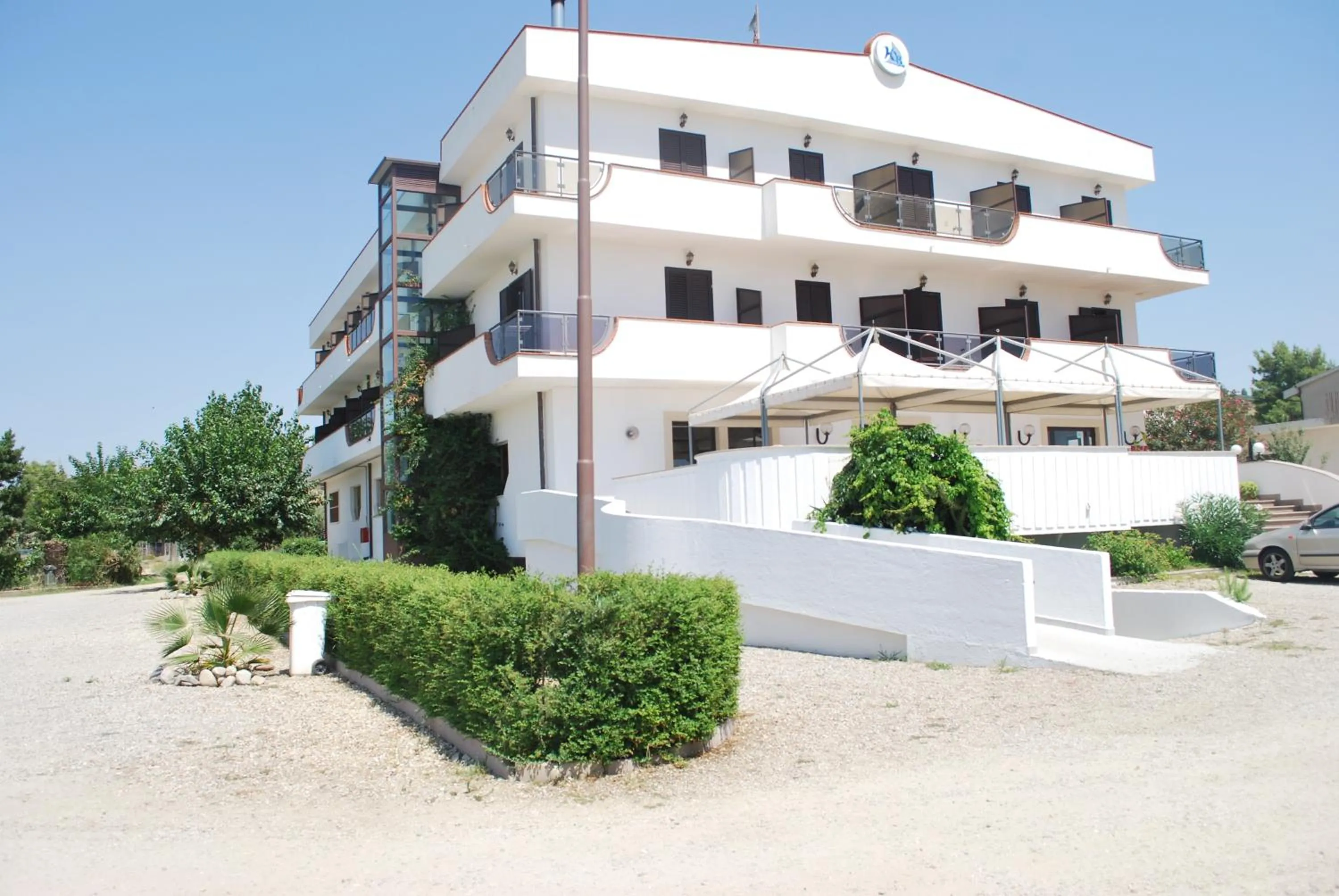 Facade/entrance in Hotel Onda Bleu