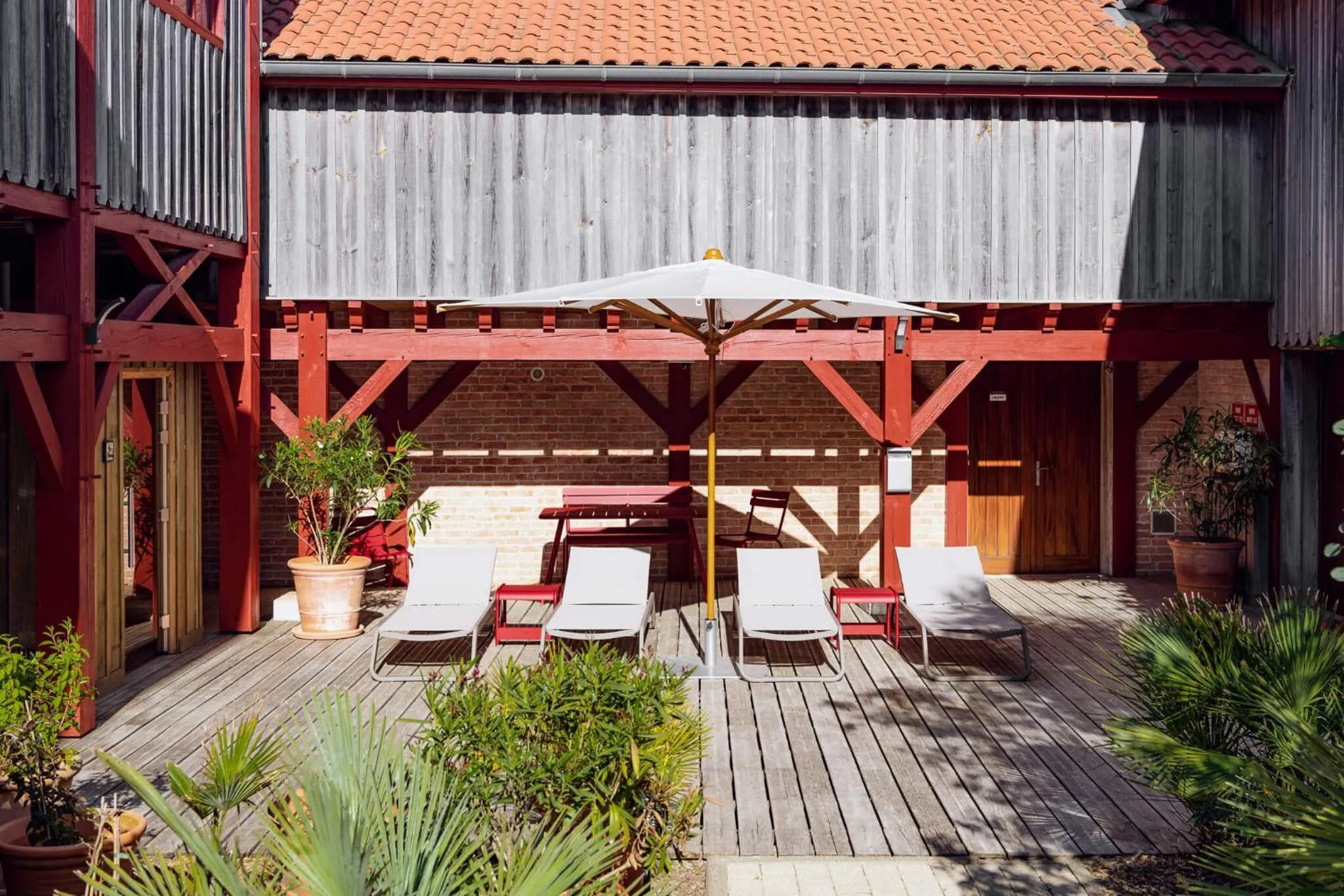Patio in Hotel de La Plage