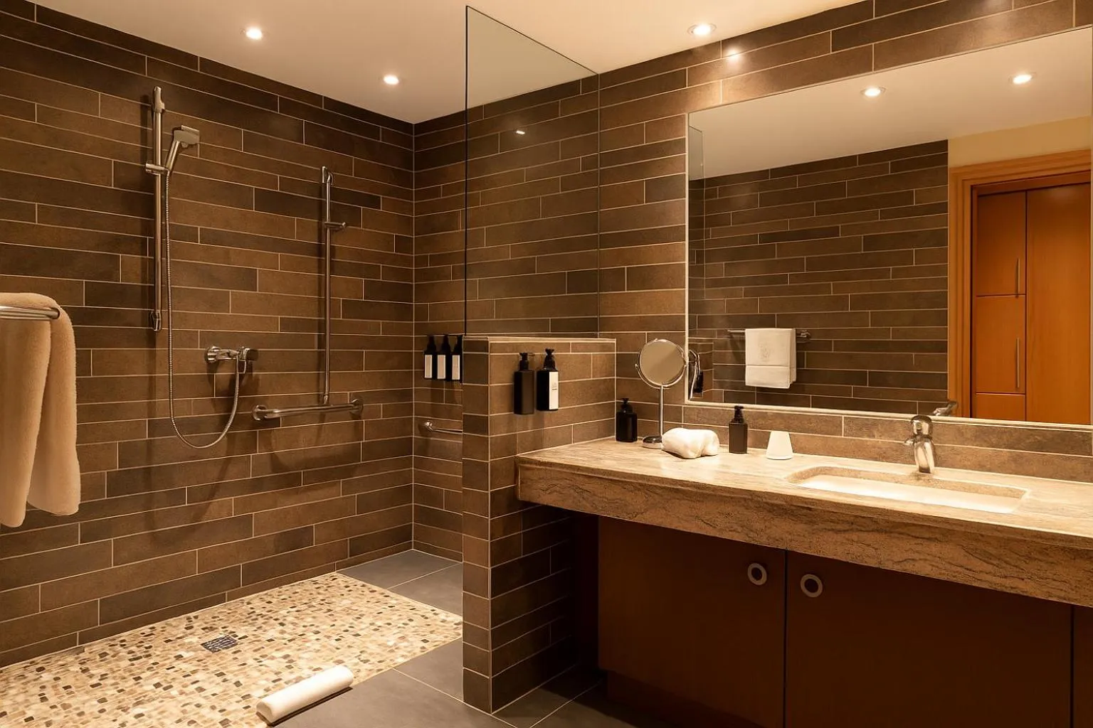 Bathroom in Les Saules Parc & Spa - Teritoria