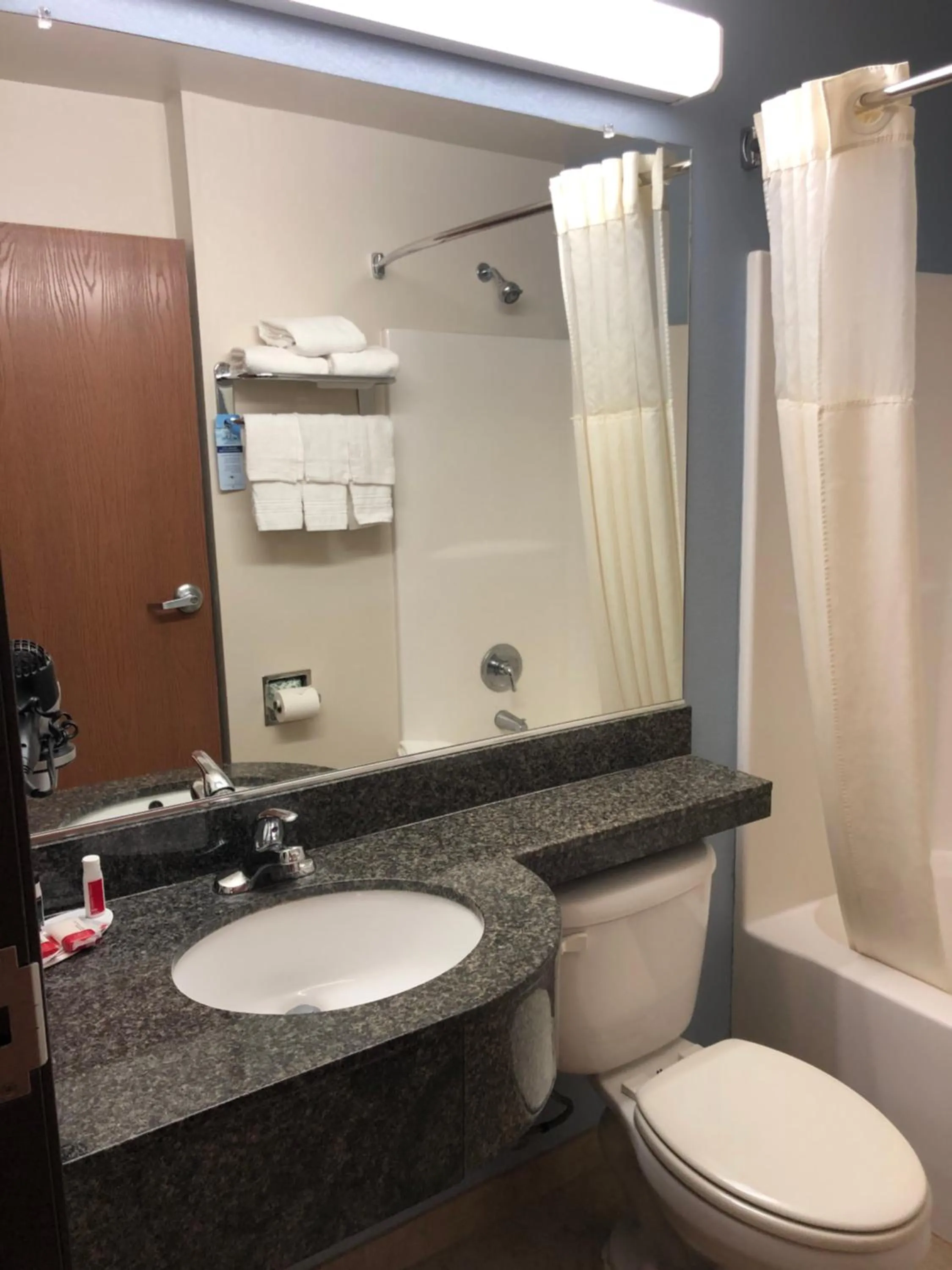 Shower in Microtel Inn & Suites by Wyndham Klamath Falls