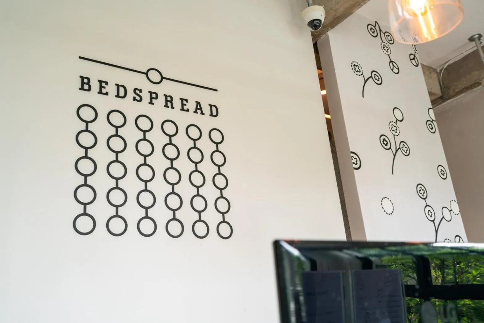 Property logo or sign in Bedspread Hostel