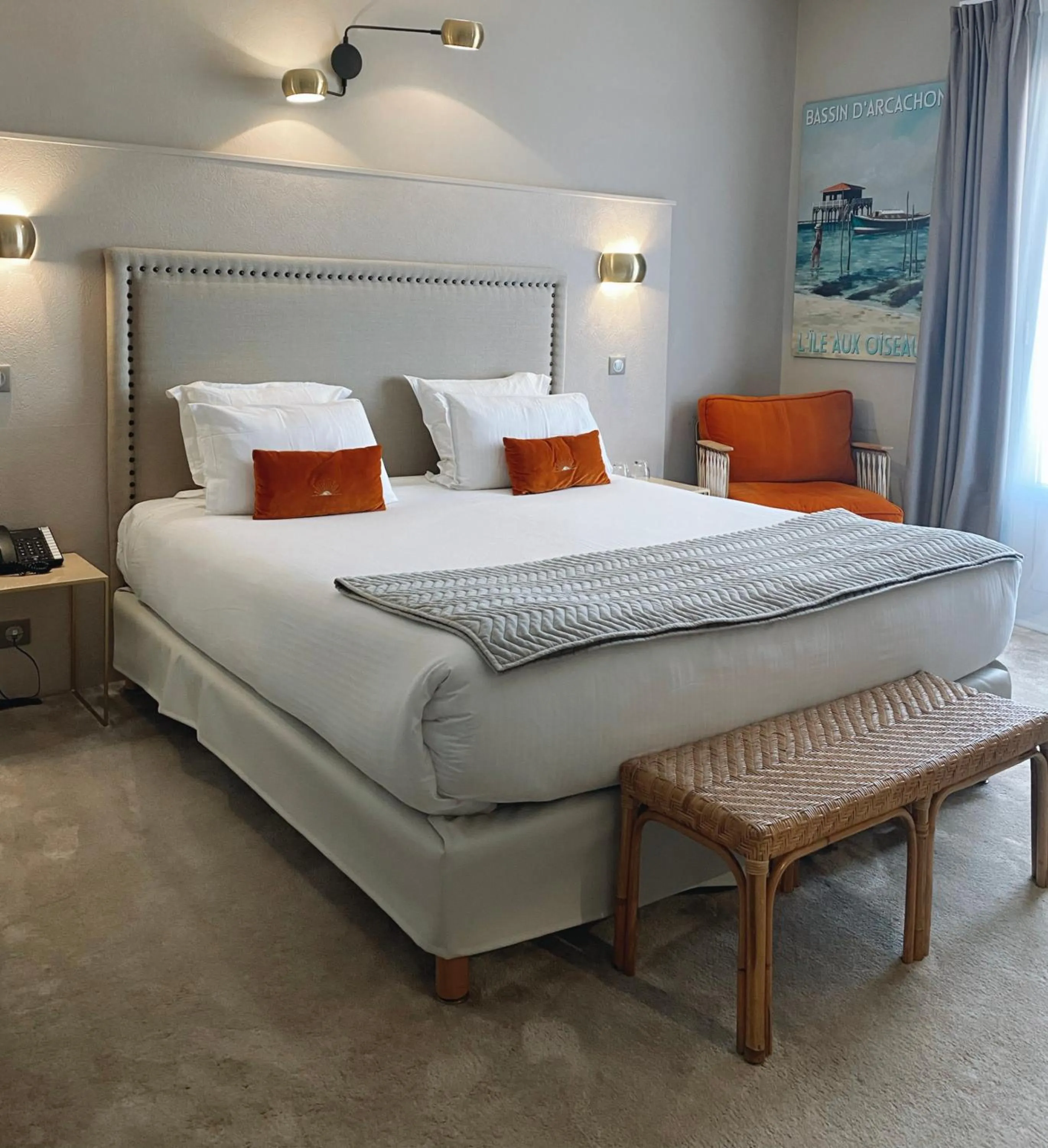 Bedroom, Bed in Grand Hôtel Richelieu