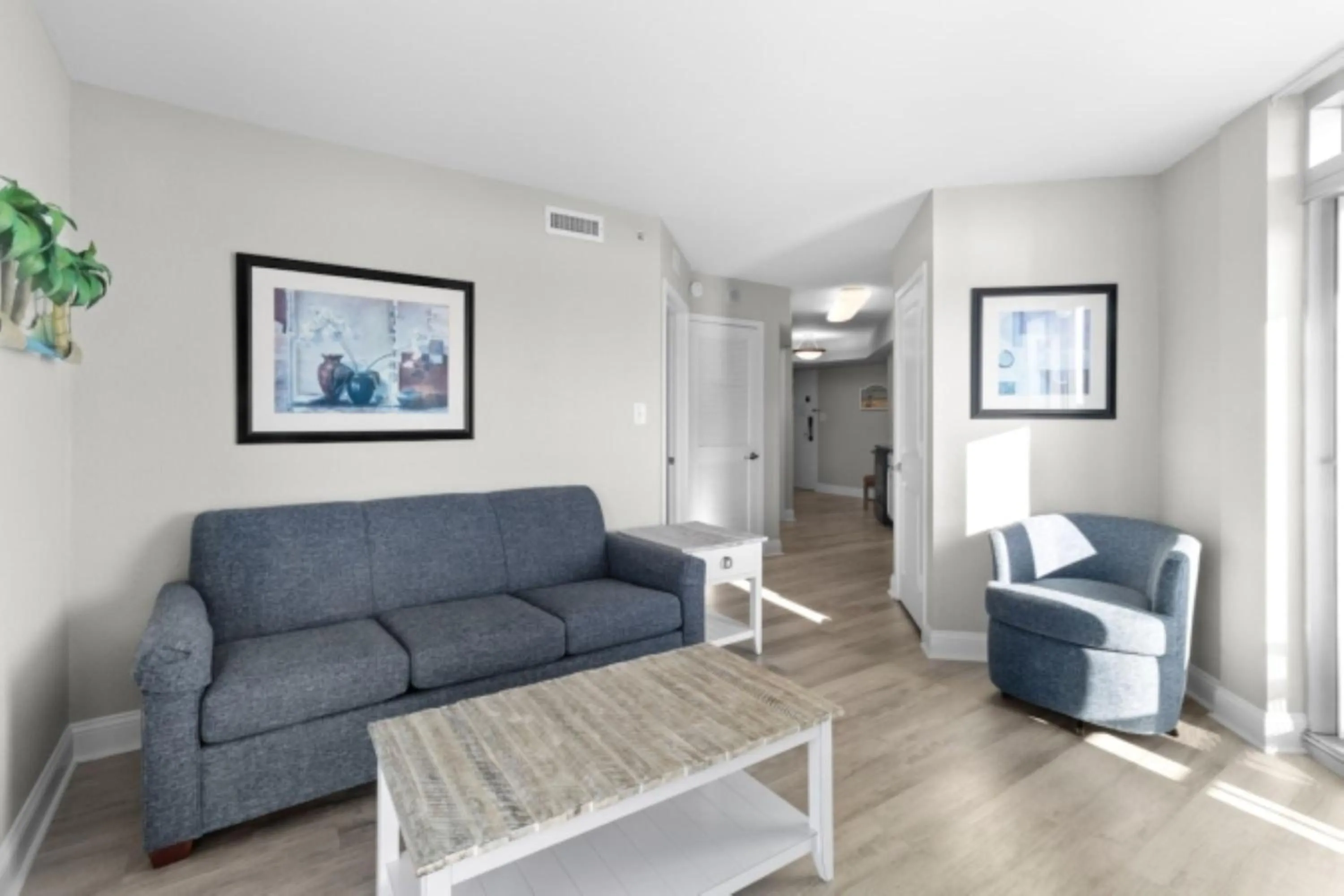 Living room in Bay View Resort Myrtle Beach