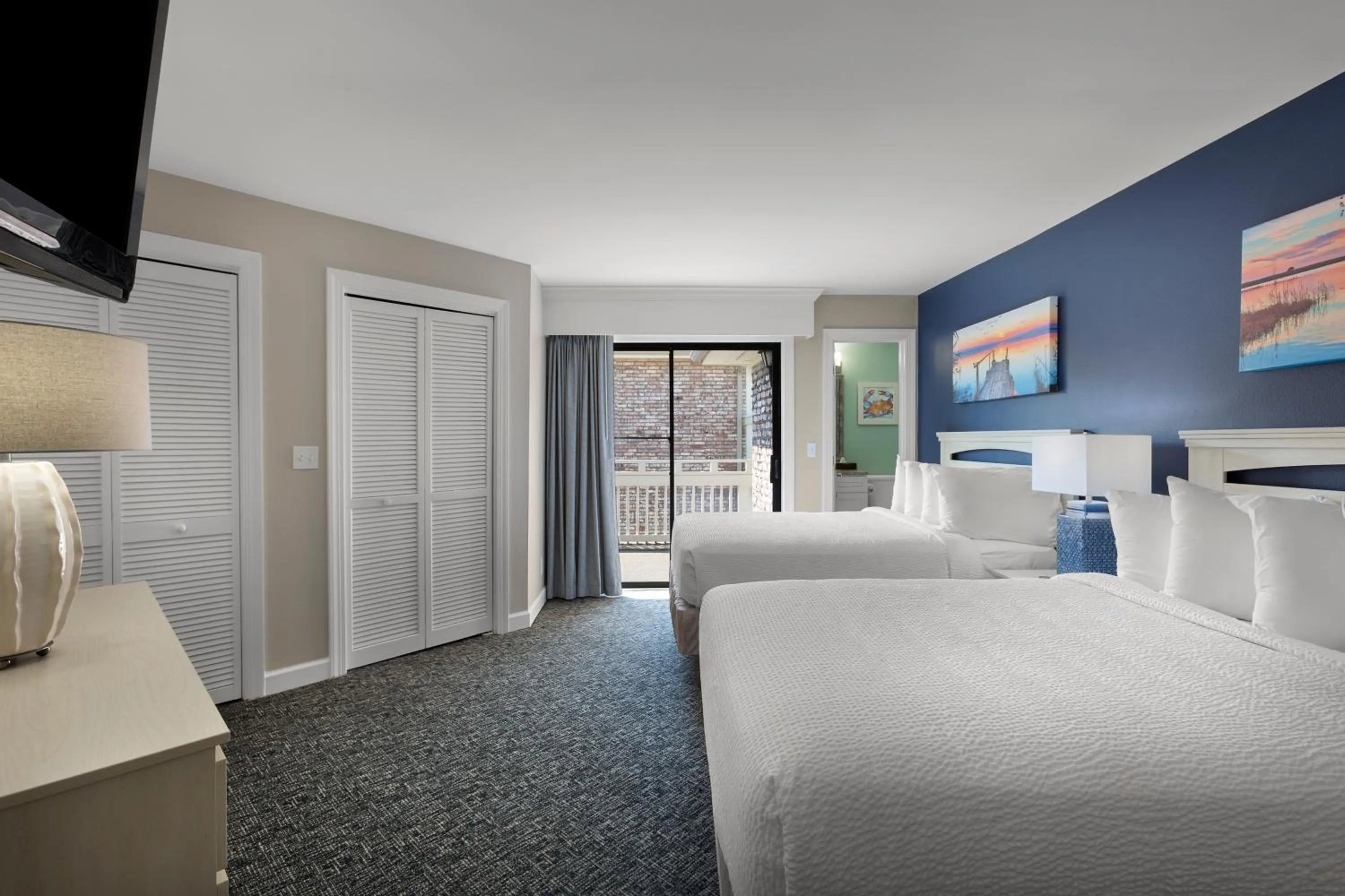 Bedroom, Bed in Caribbean Resort Myrtle Beach