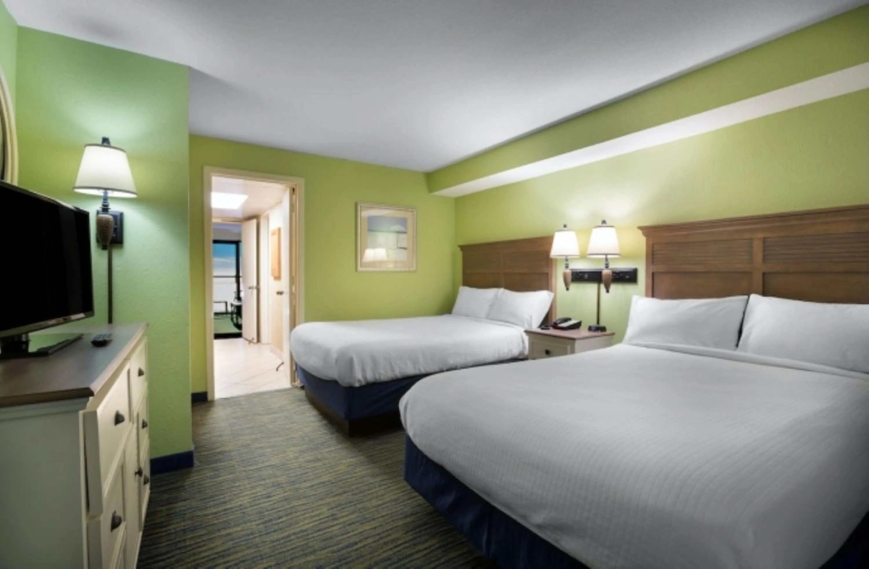 Bedroom, Bed in Caribbean Resort Myrtle Beach